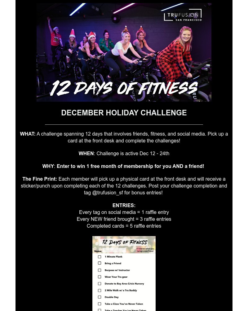 ClassPass - 12 Days of Fitness Starts Today!