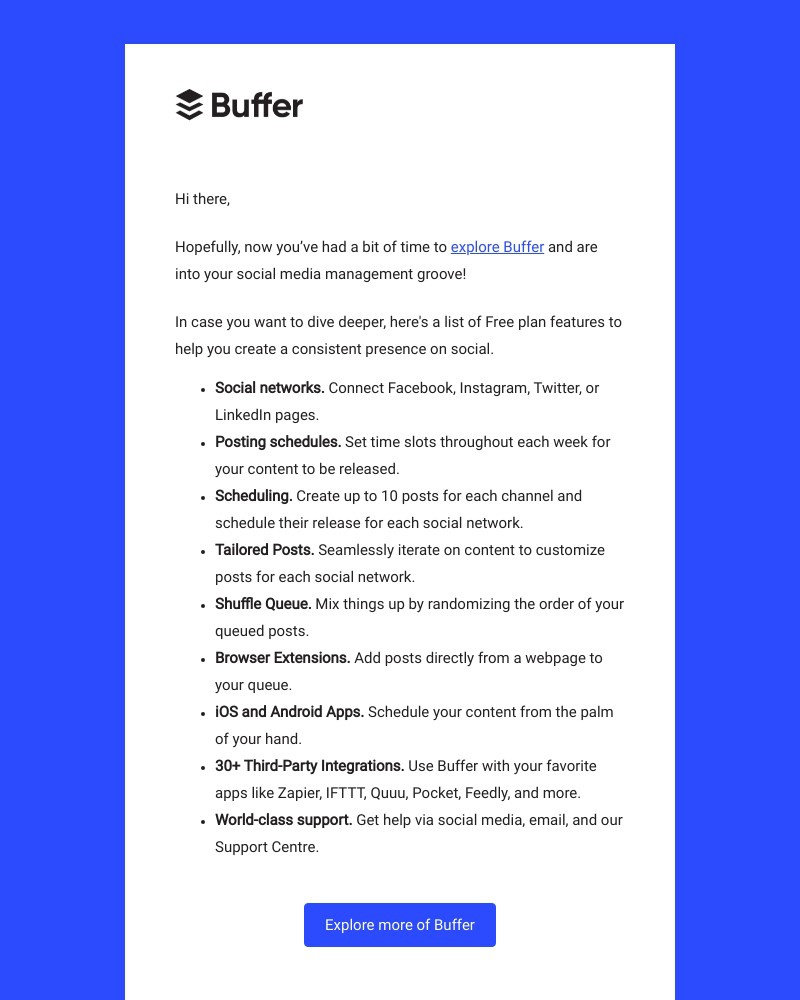 Buffer - All the free Buffer features