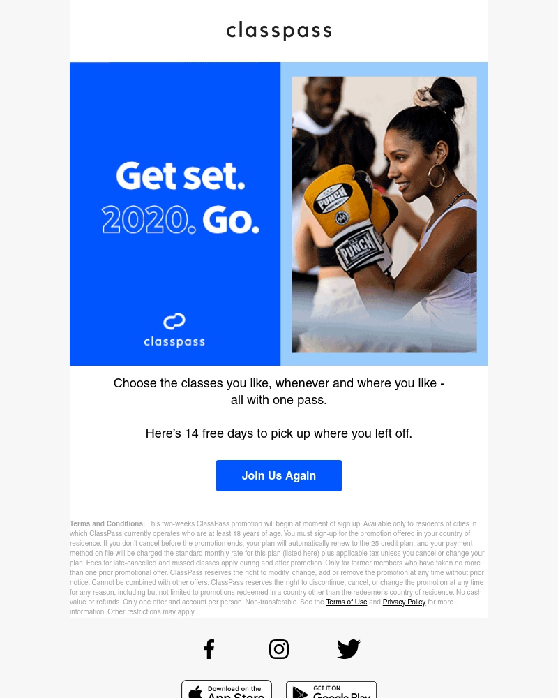 ClassPass - Pick up where you left off