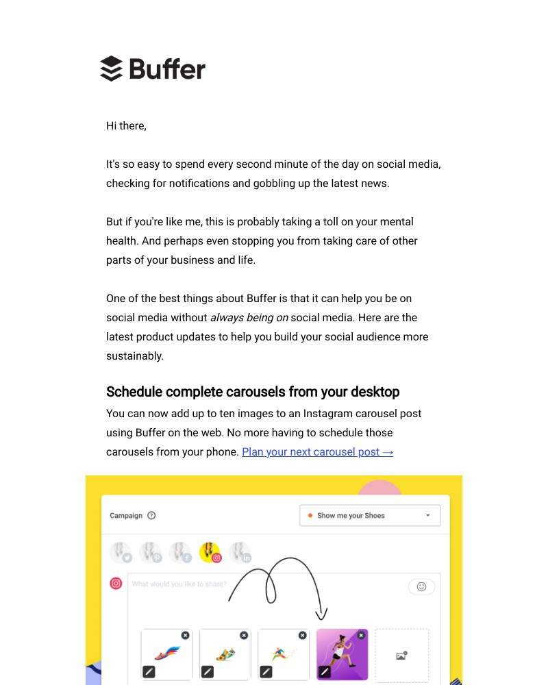 Buffer - Step away from social media 🧘