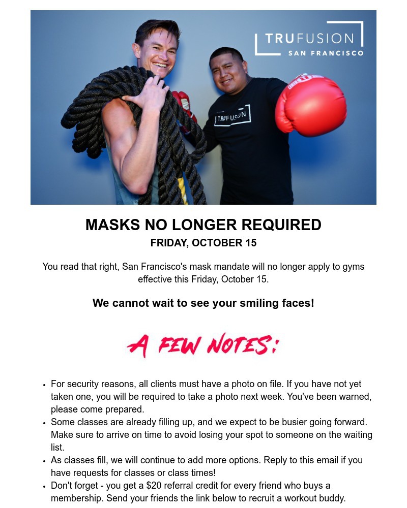 ClassPass - The News You've Been Waiting For đź’ĄMask Mandate Lifted!