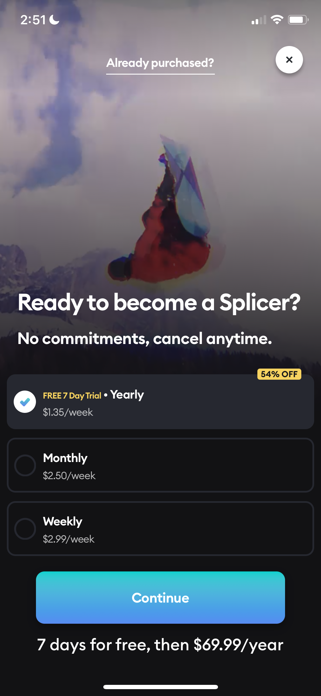 Screenshot of Upgrade