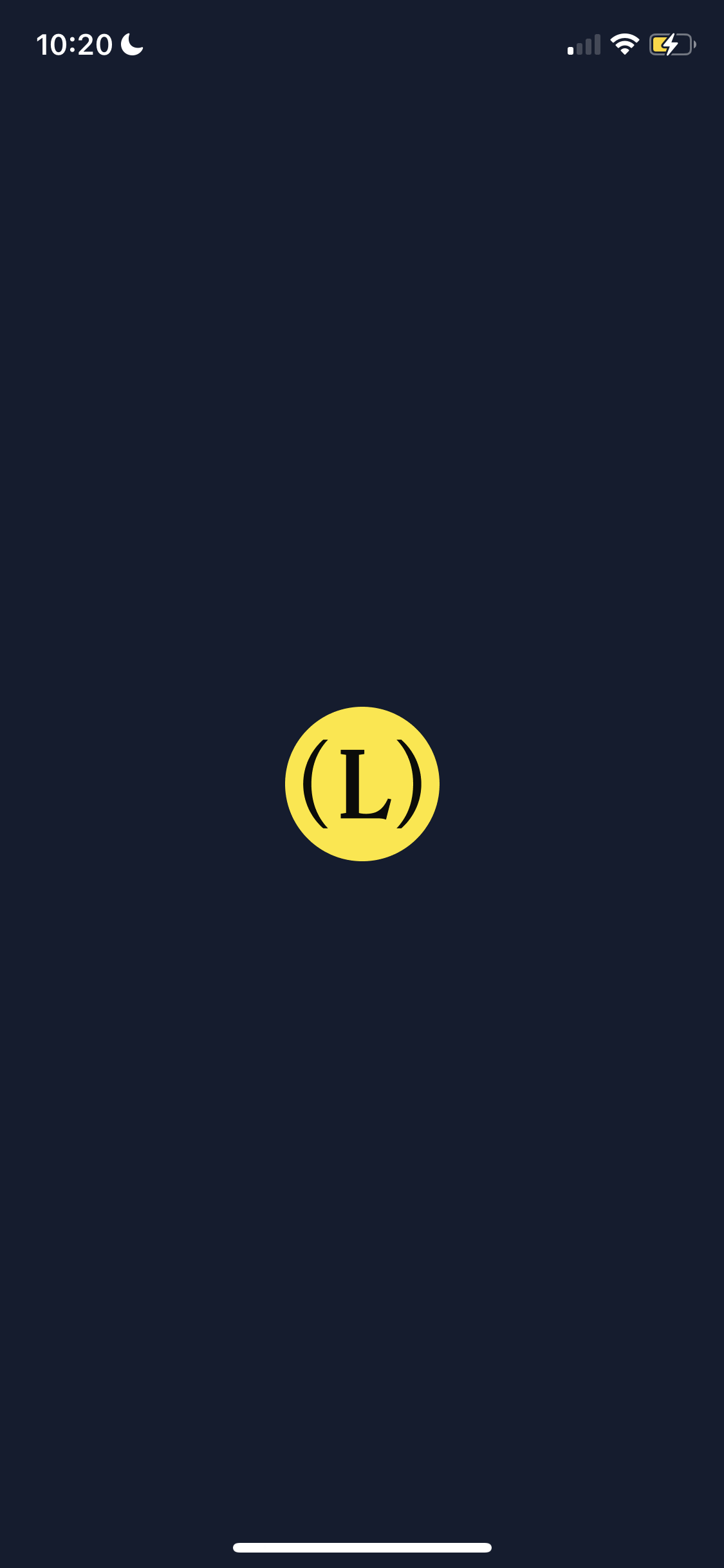 Screenshot of Splash screen