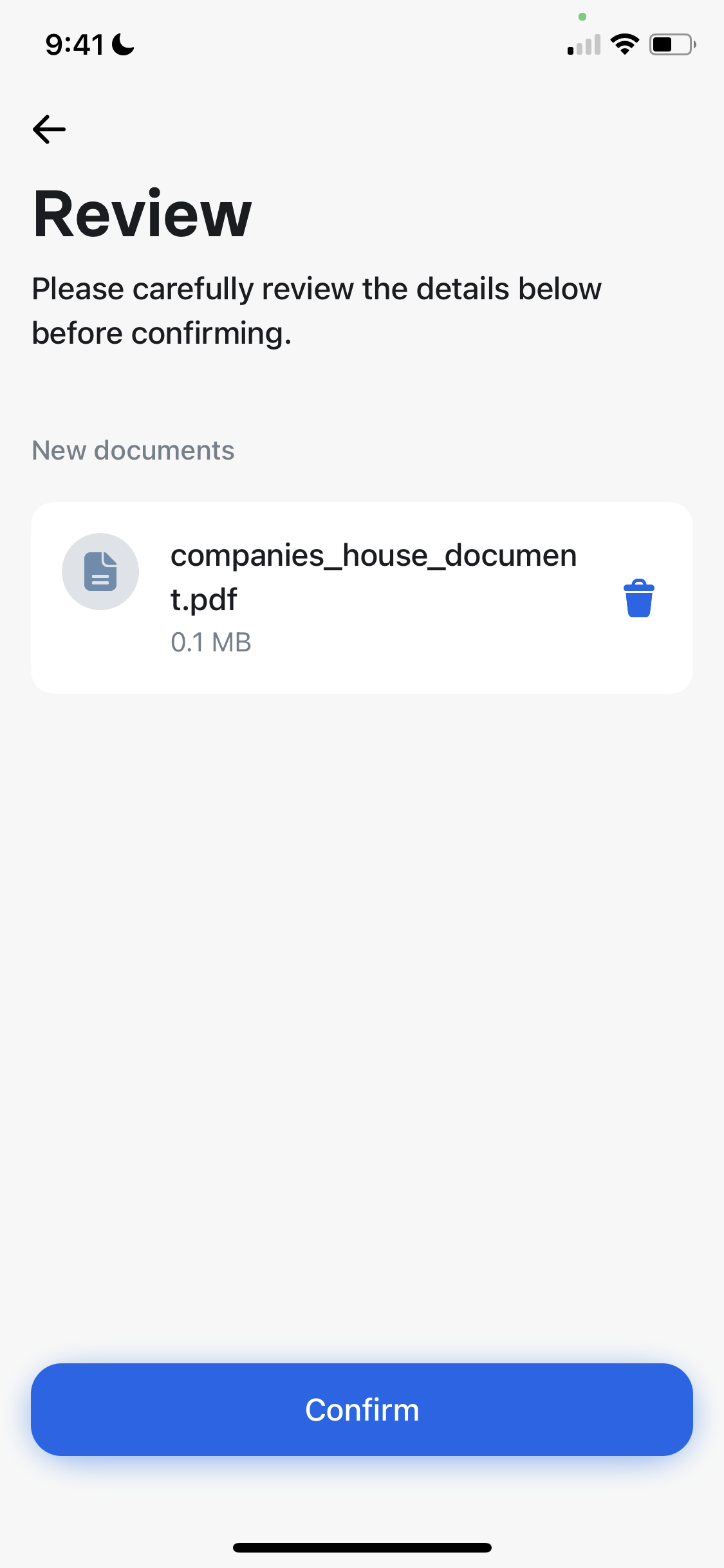 Screenshot of App store listing