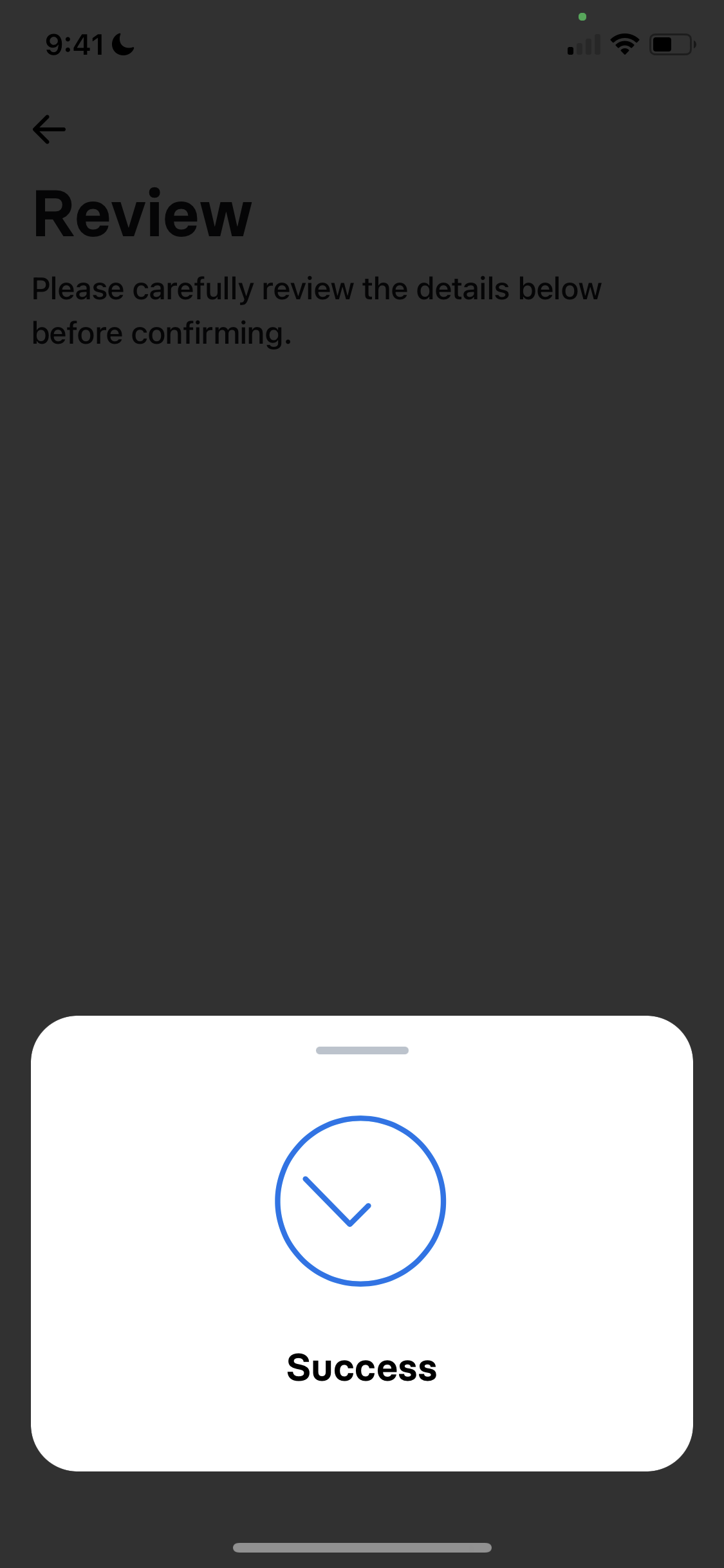 Screenshot of Events