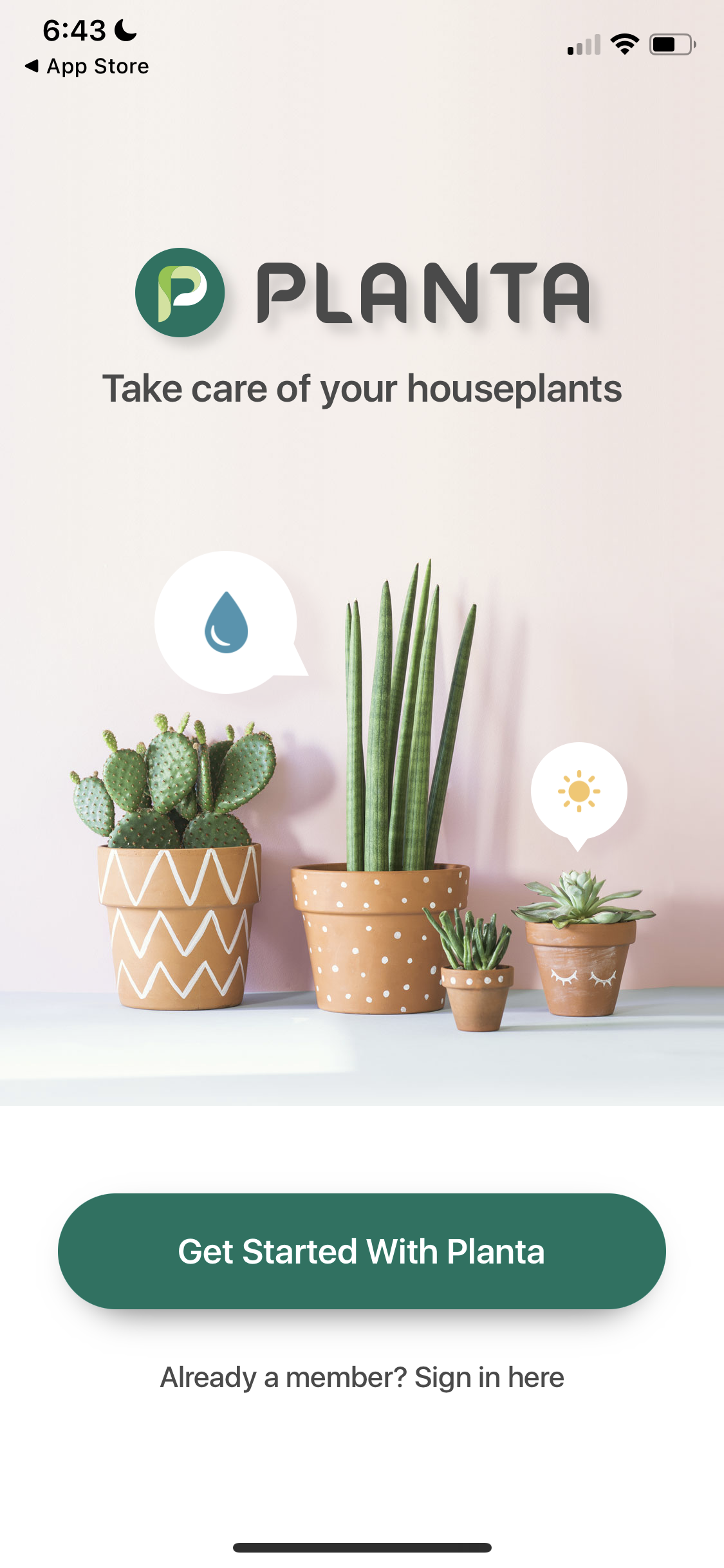 Screenshot of Start screen