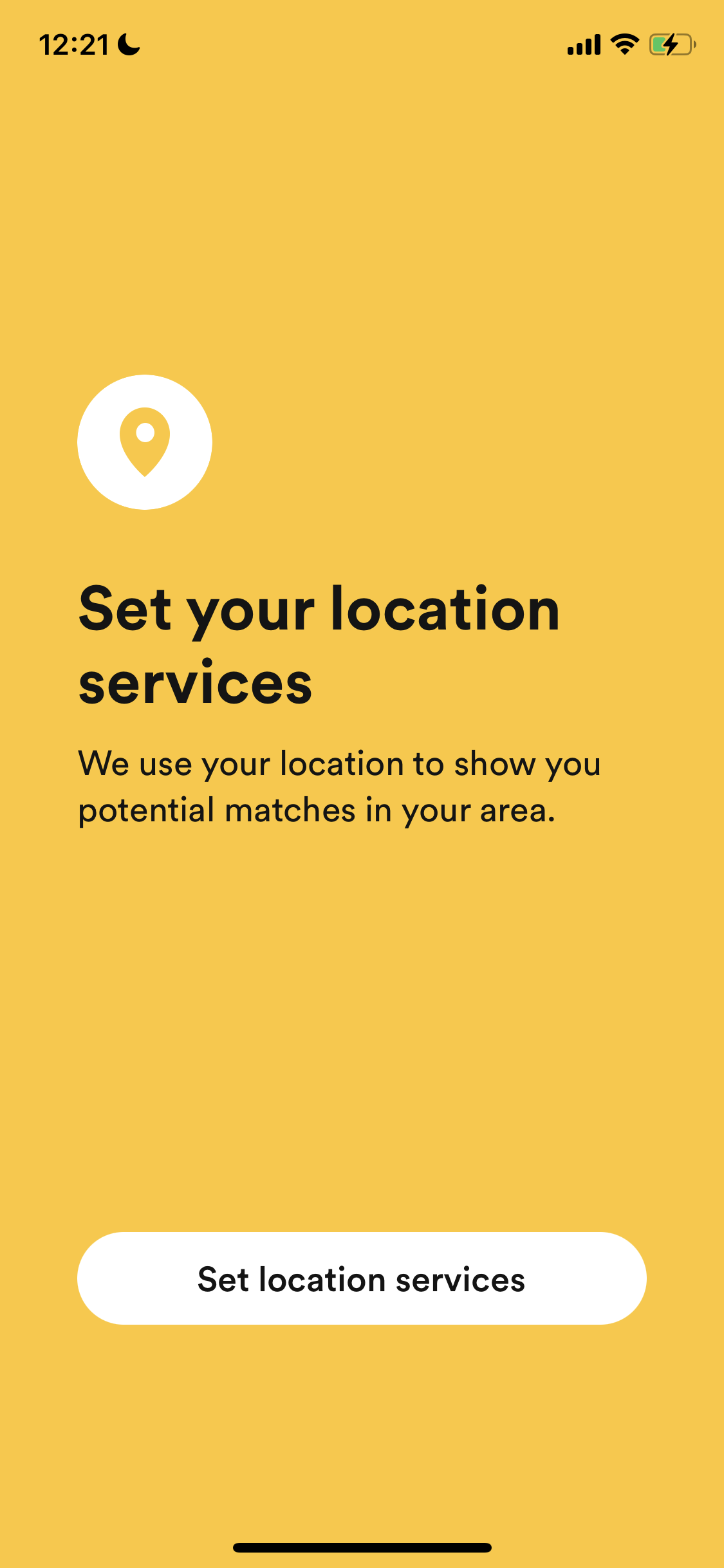 Screenshot of Enable location permissions