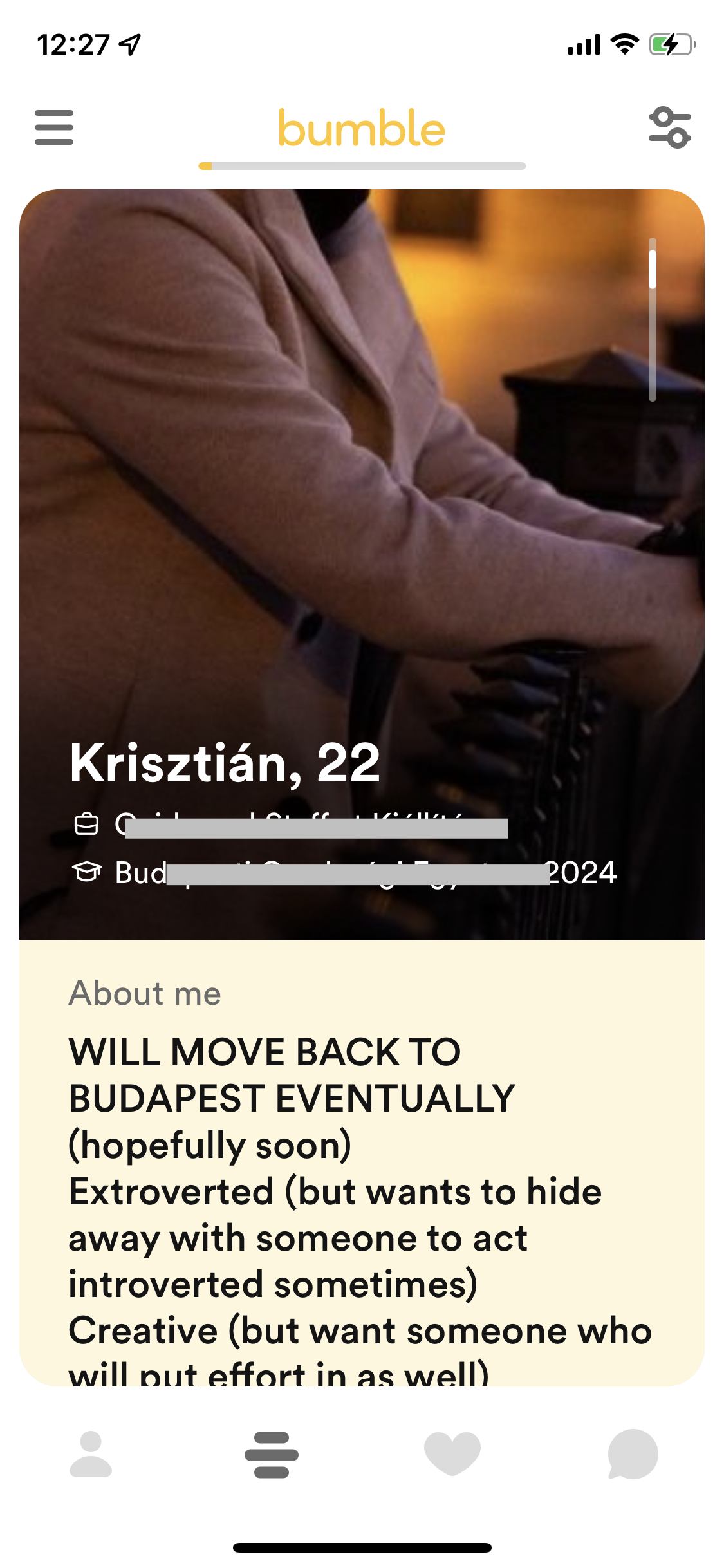 Screenshot of Profile