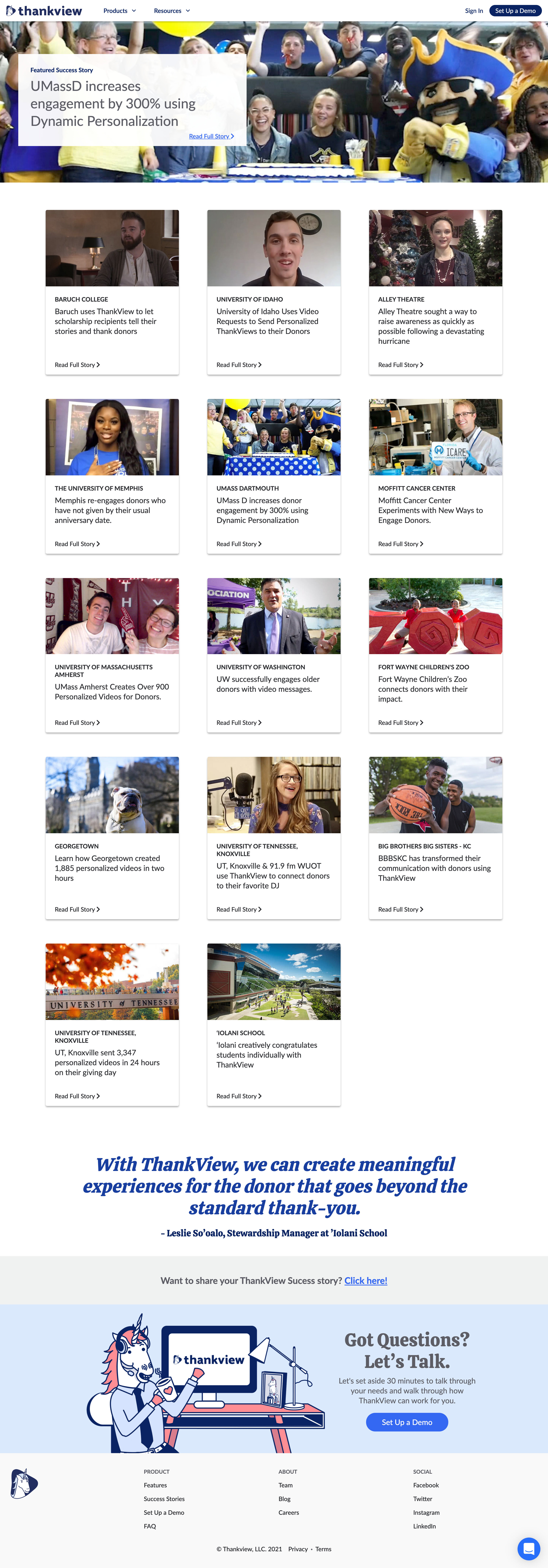 Screenshot of Customers