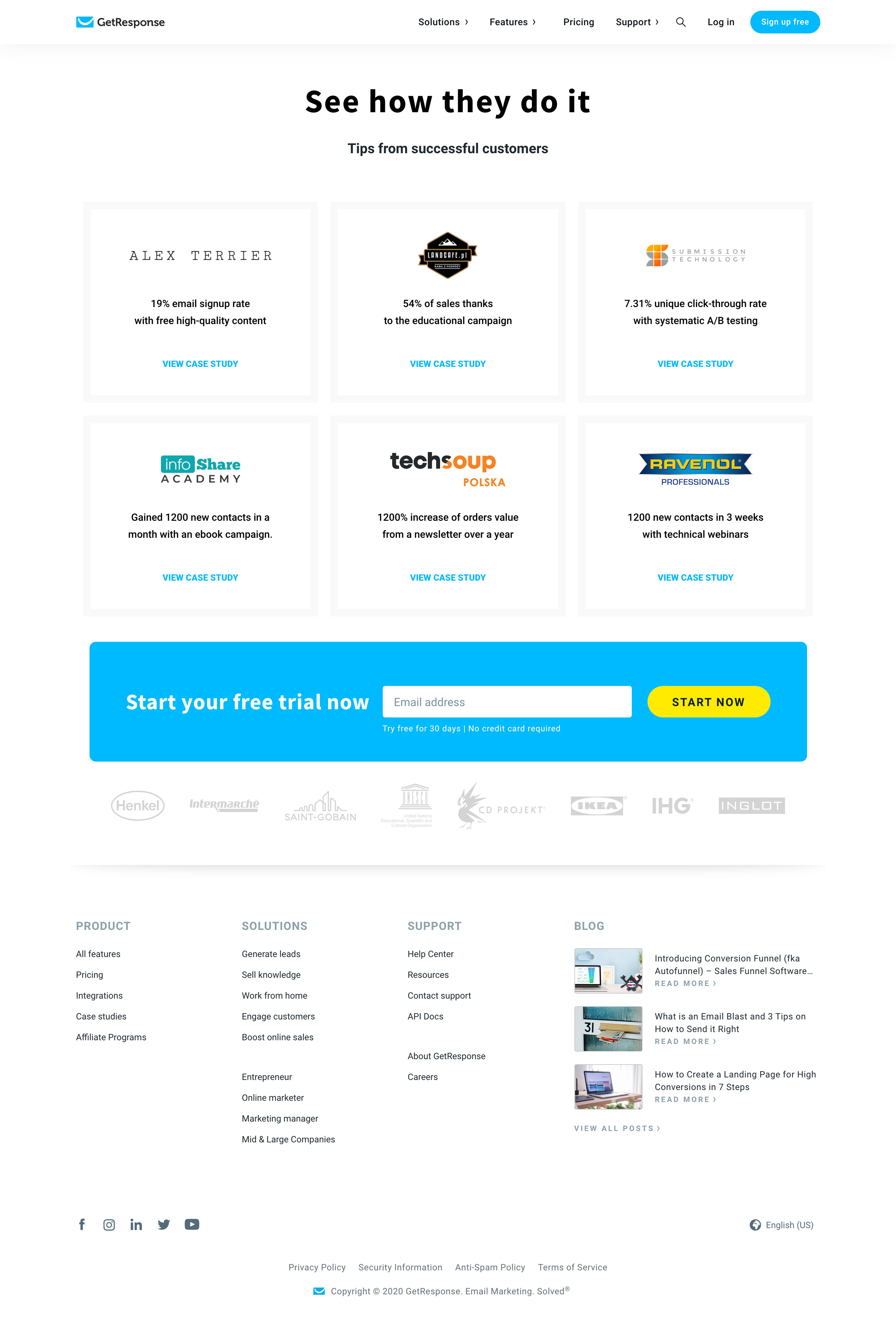 Screenshot of Customers