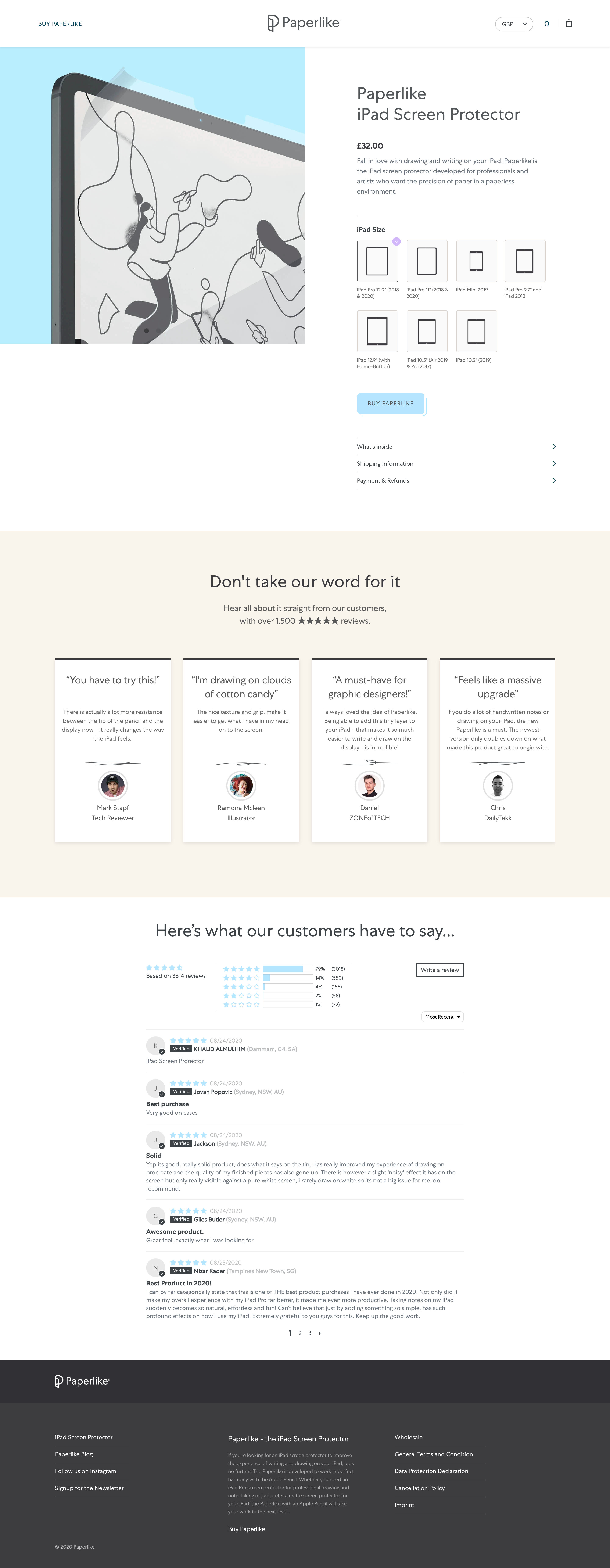 Screenshot of Pricing