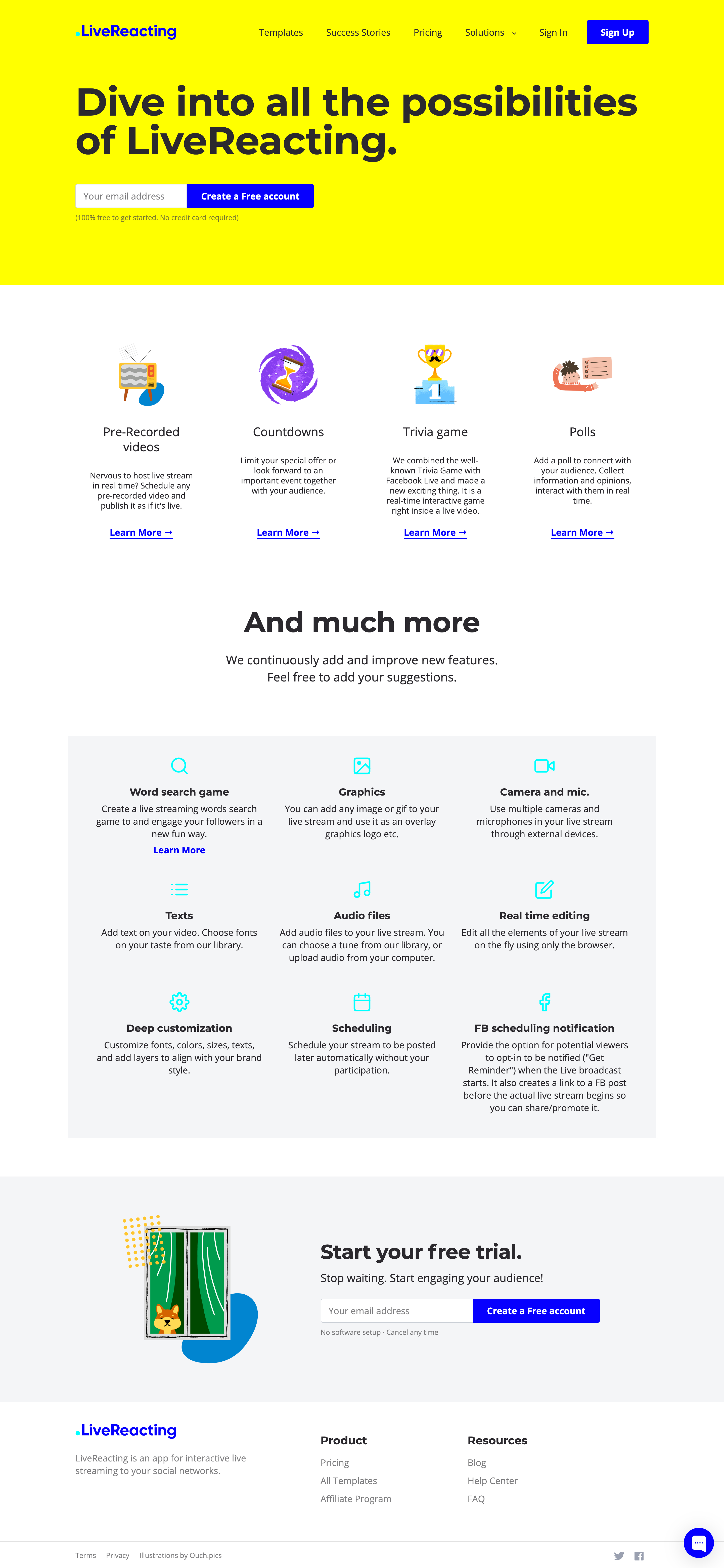 Screenshot of Features