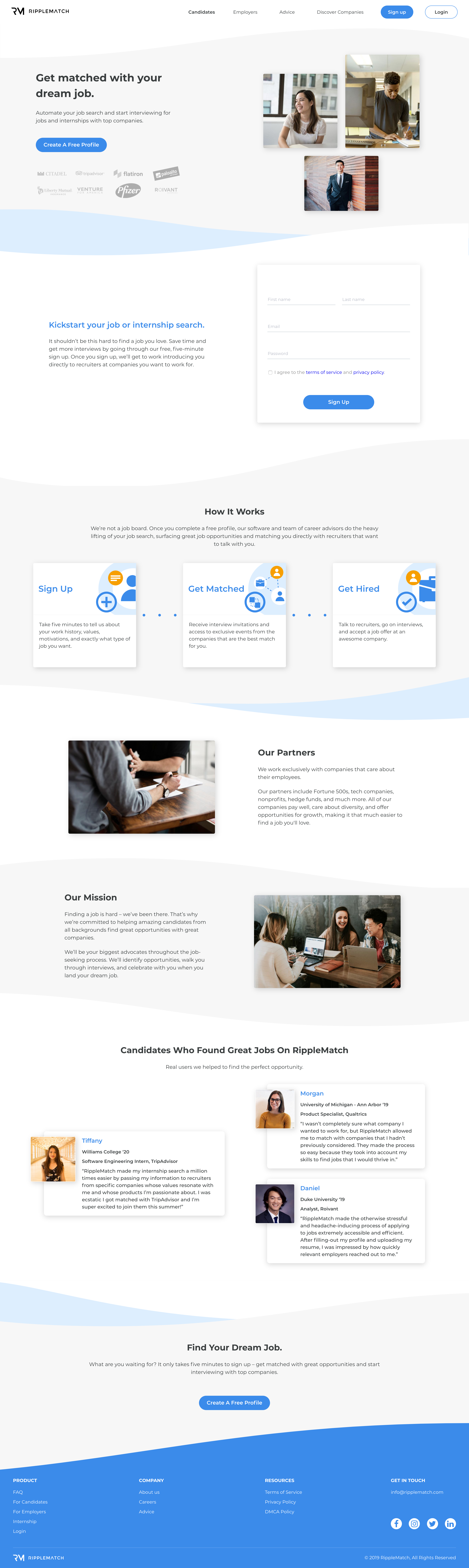 General browsing on RippleMatch video thumbnail