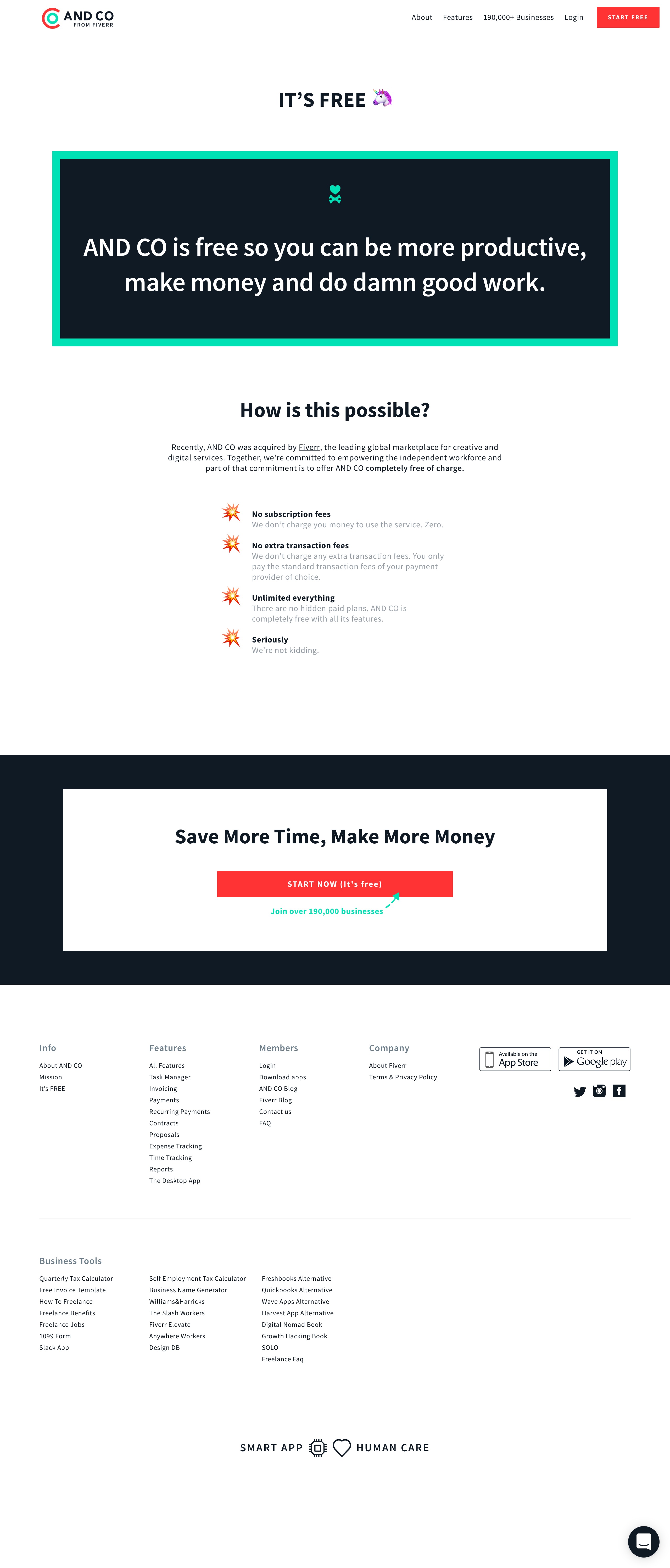 Screenshot of Pricing