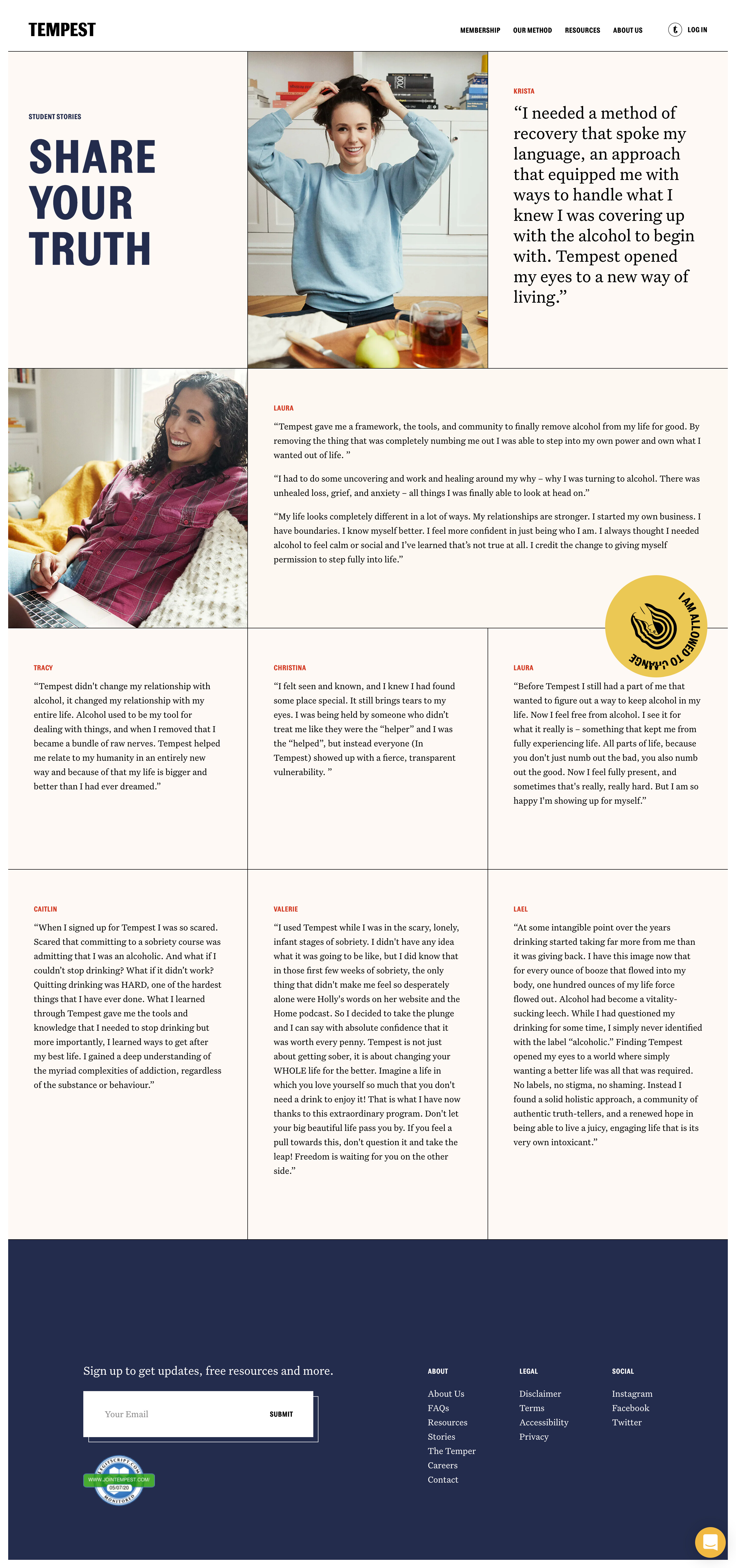 Screenshot of Customers