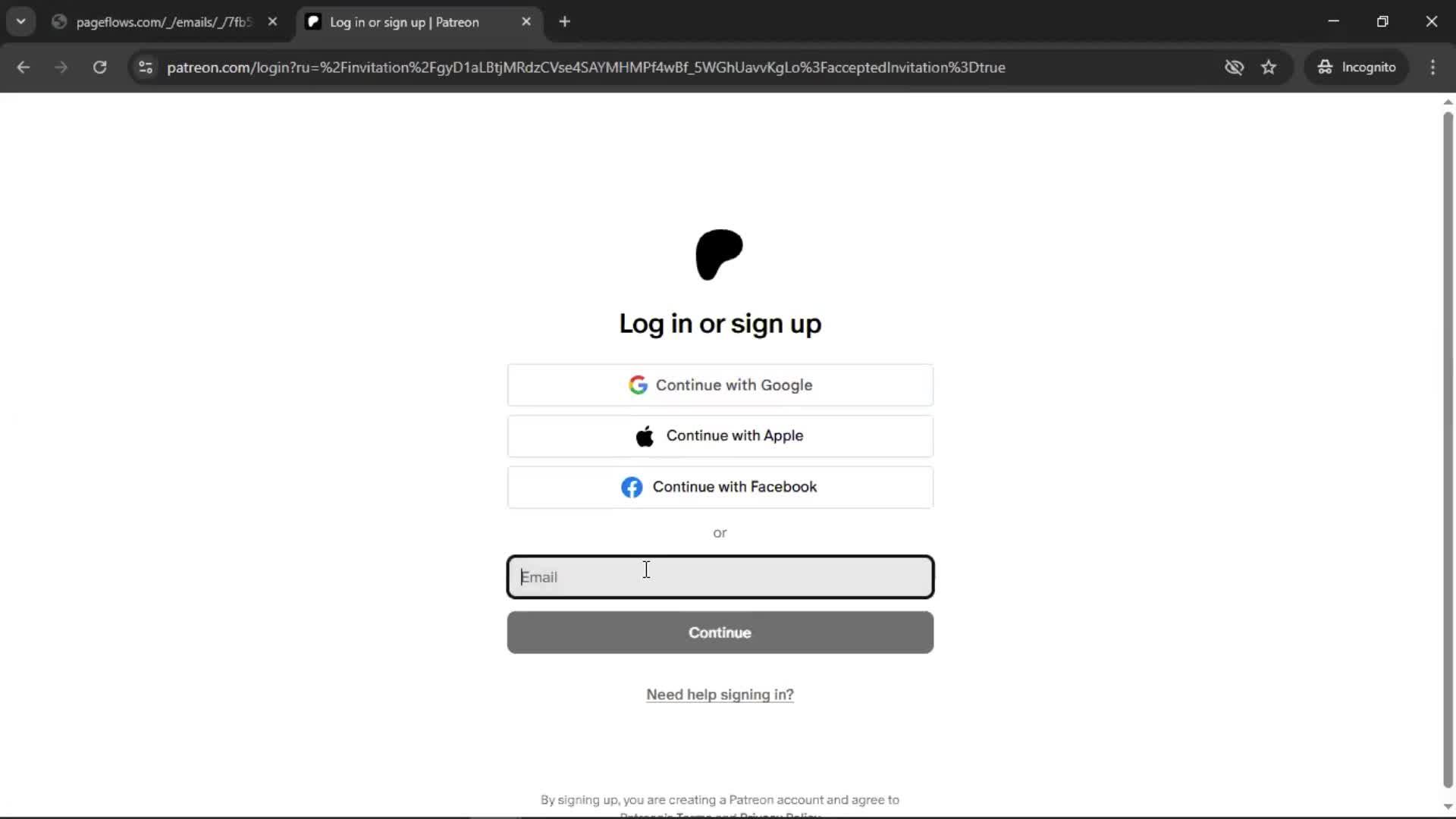 Accepting an invite on Patreon video thumbnail
