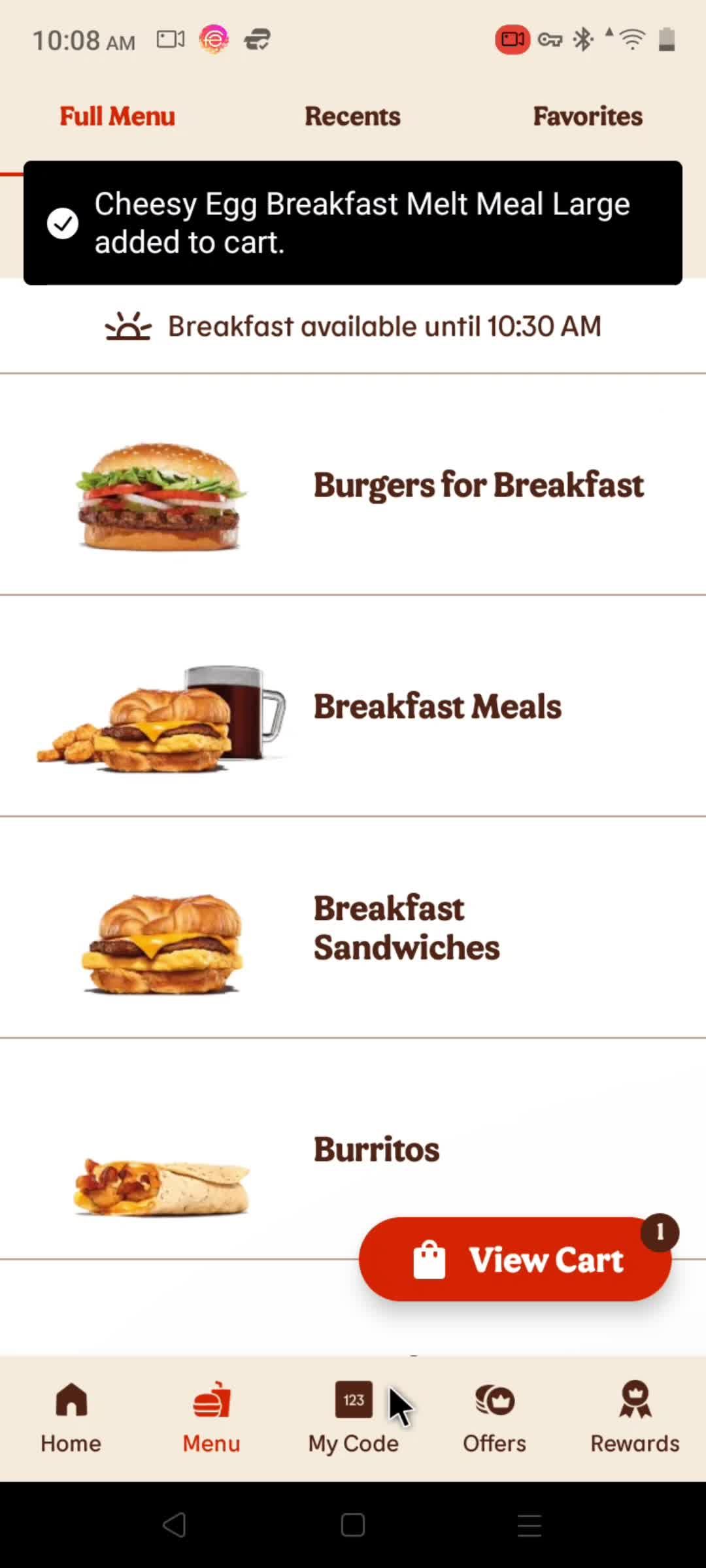 Added to cart video thumbnail