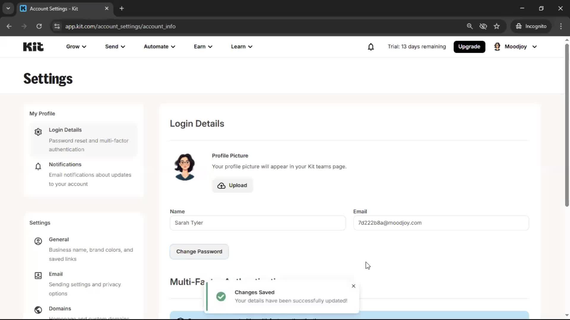 Changing password on Kit video thumbnail