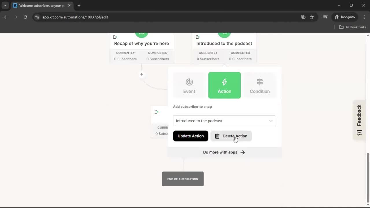 Creating an automation workflow on Kit video thumbnail