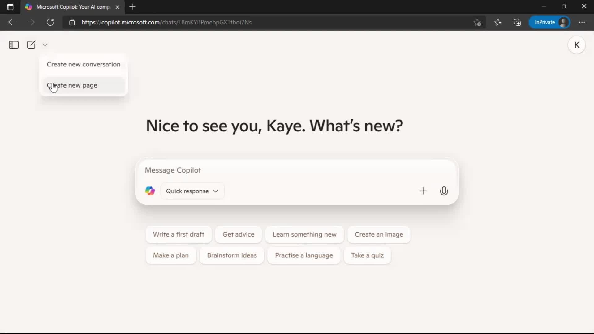 Creating a page on Microsoft Copilot video thumbnail