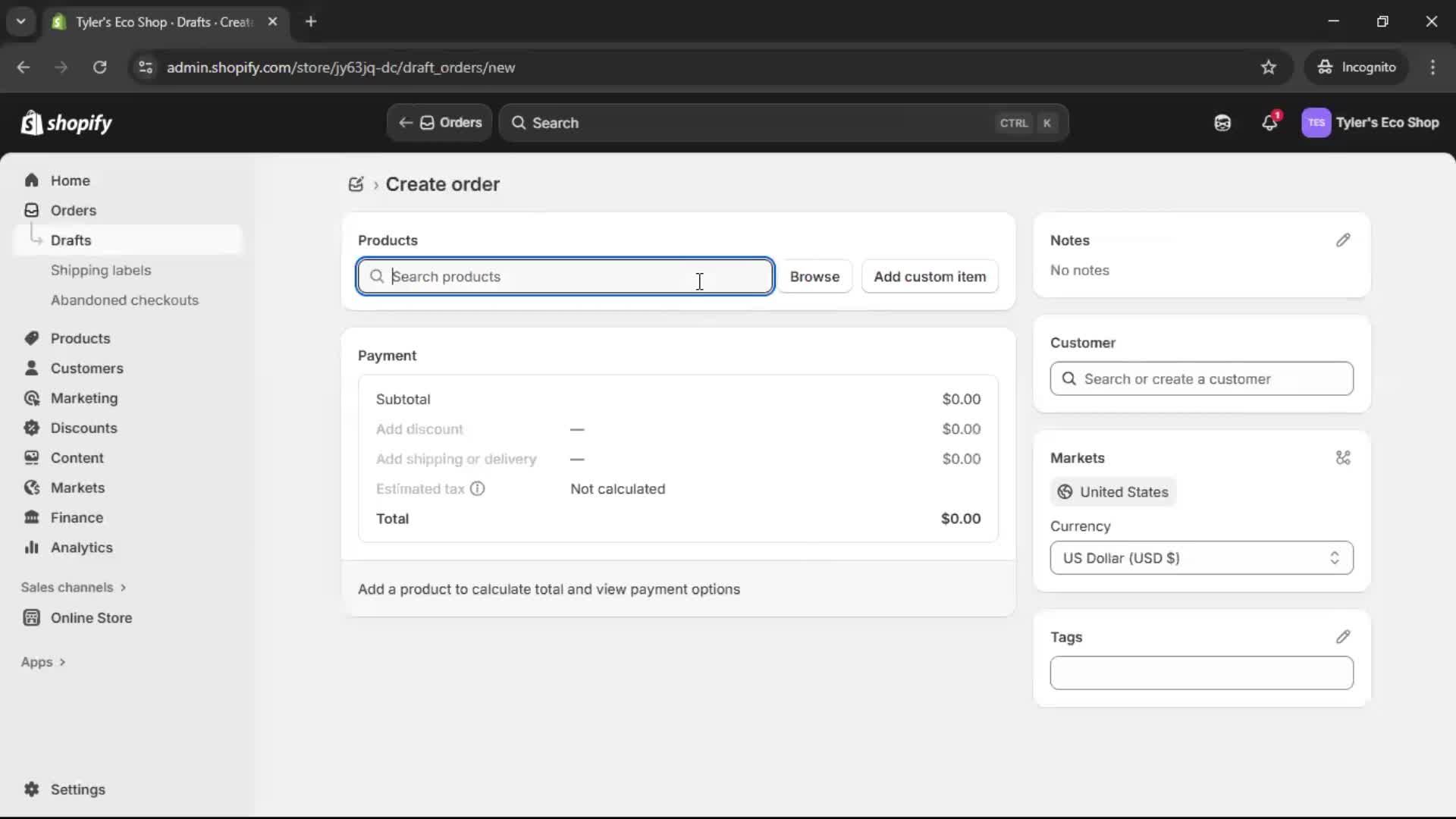 Creating a purchase order on Shopify video thumbnail