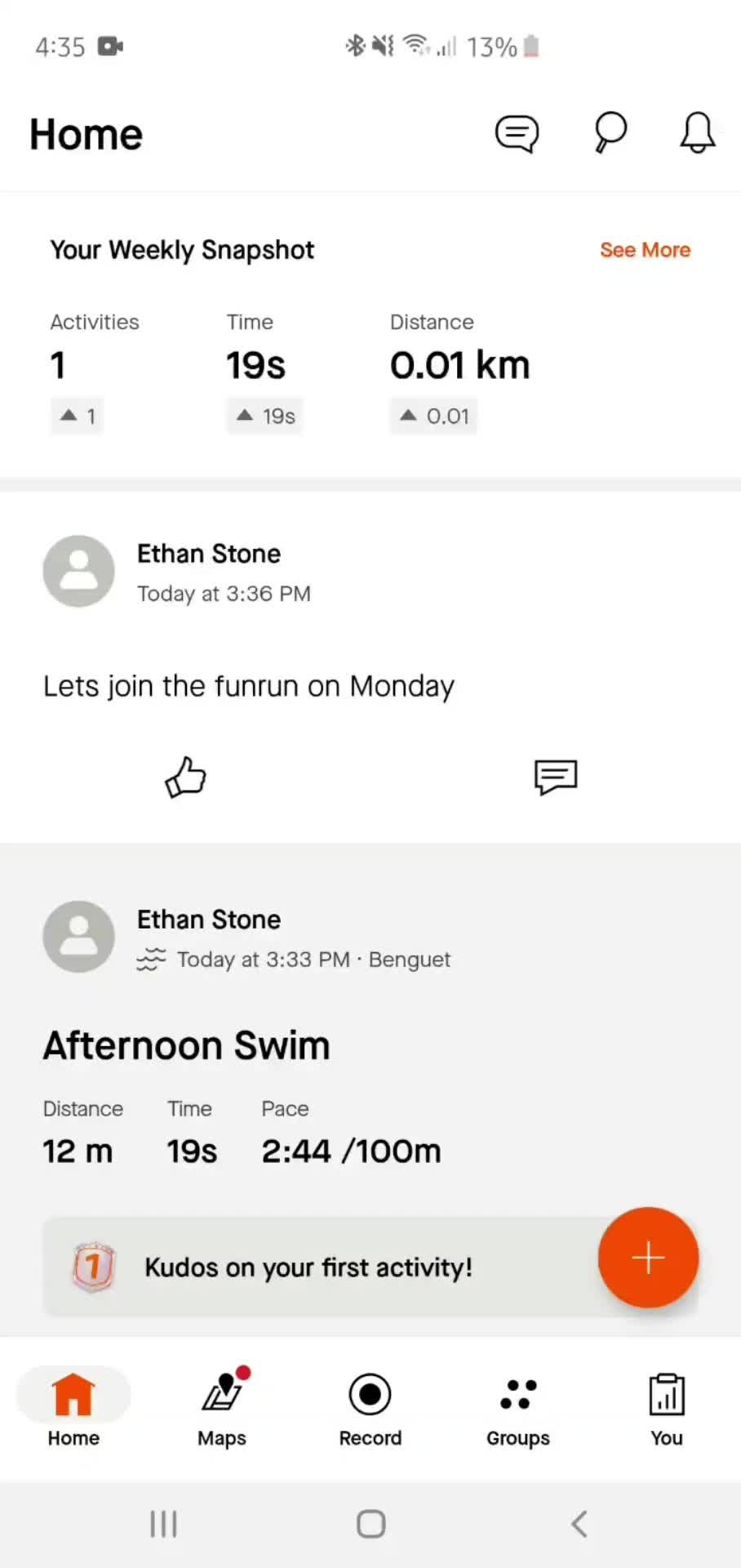 Deleting comments on Strava video thumbnail