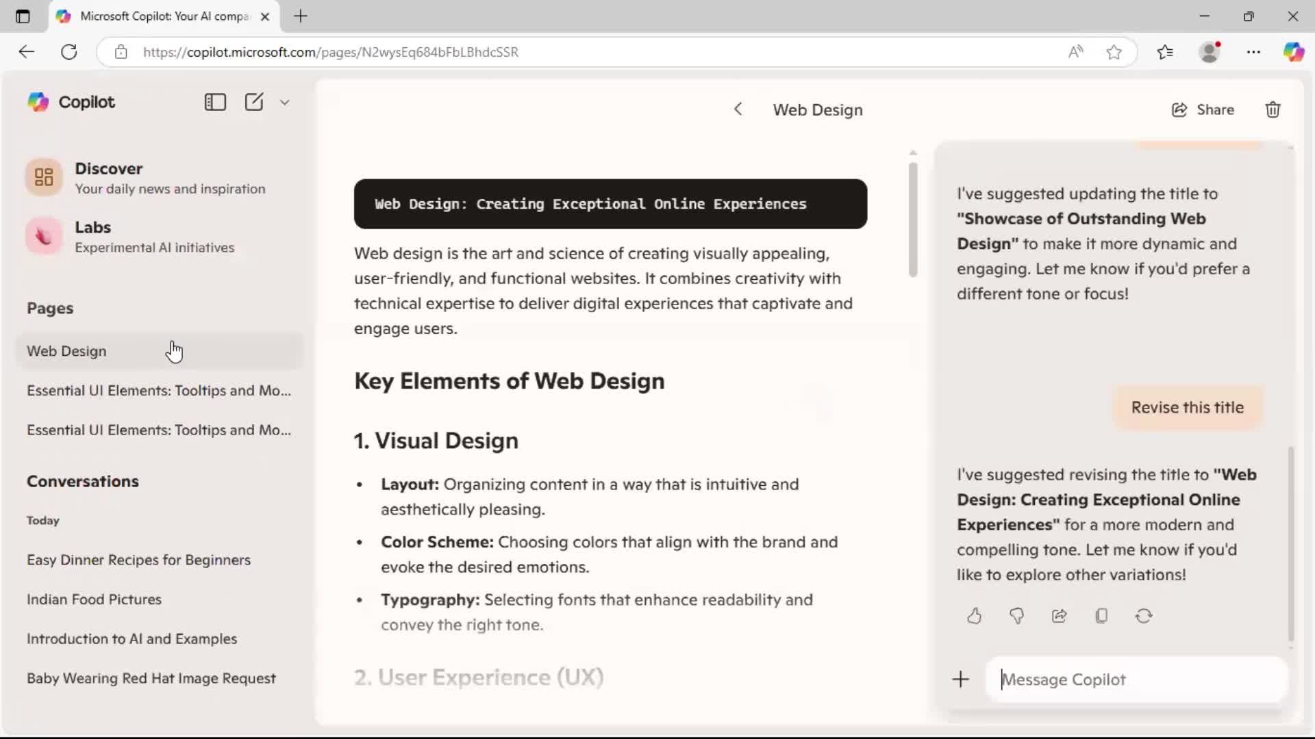 Deleting a page on Microsoft Copilot video thumbnail