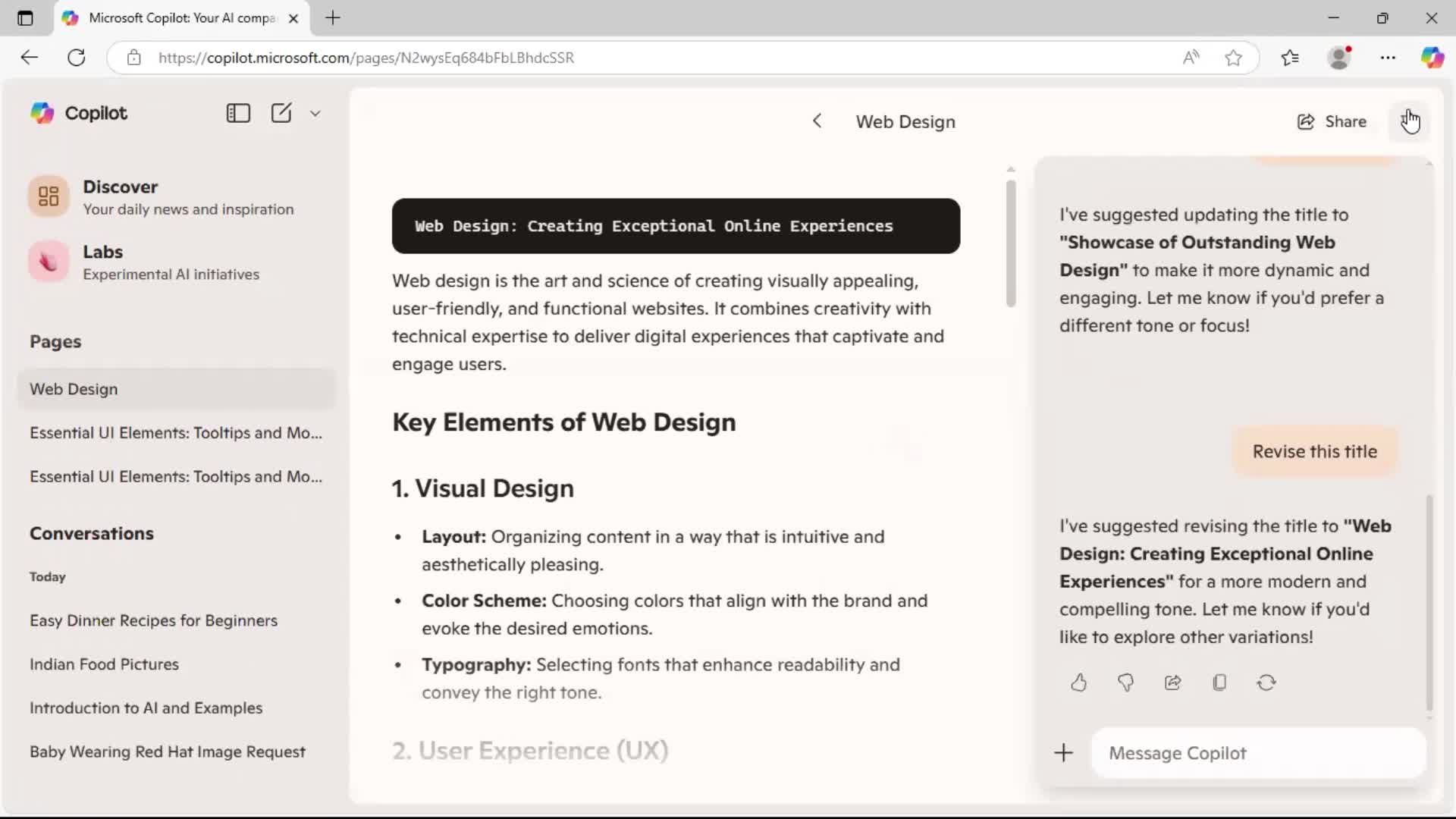 Deleting a page on Microsoft Copilot video thumbnail