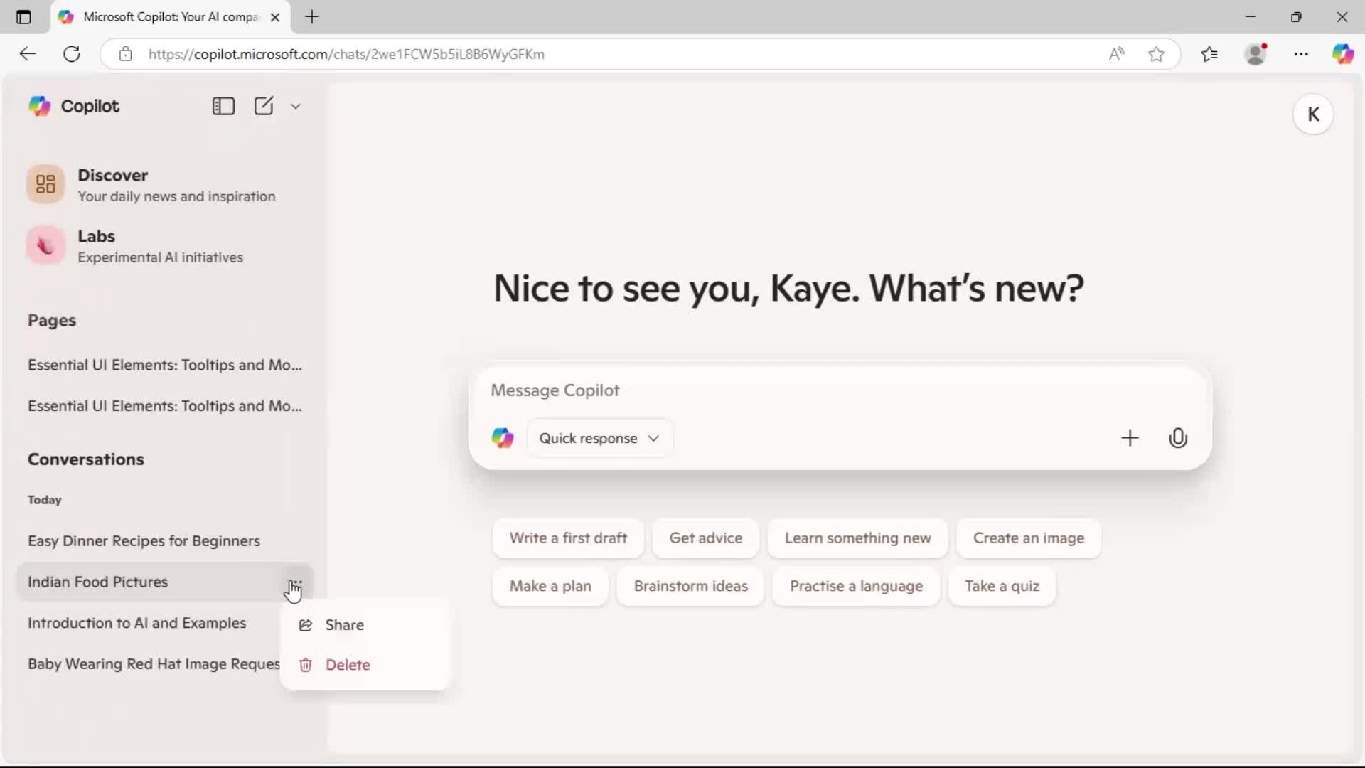 Deleting conversations on Microsoft Copilot video thumbnail
