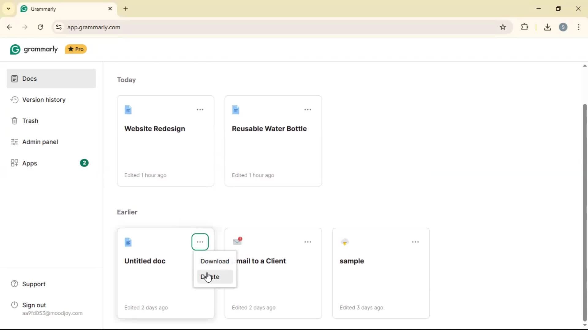 General browsing on Grammarly video thumbnail