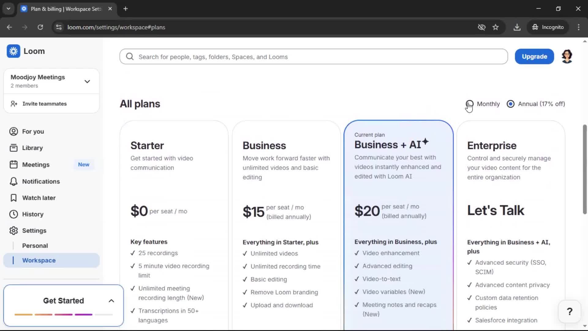 General browsing on Loom video thumbnail