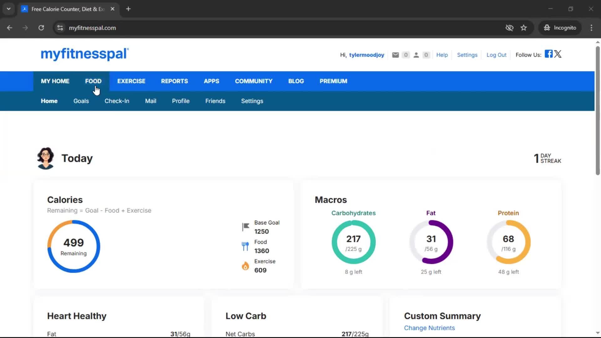 General browsing on MyFitnessPal video thumbnail