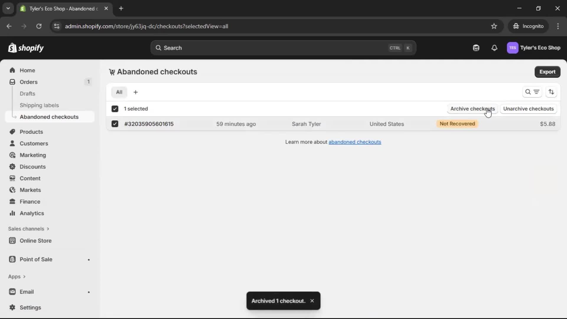 General browsing on Shopify video thumbnail