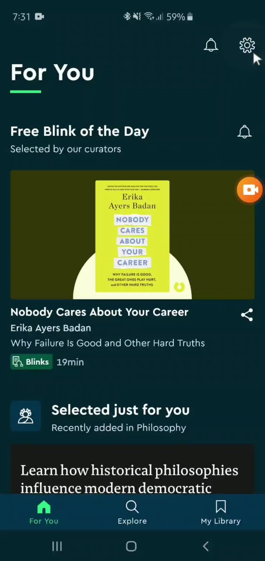 Help center on Blinkist video thumbnail