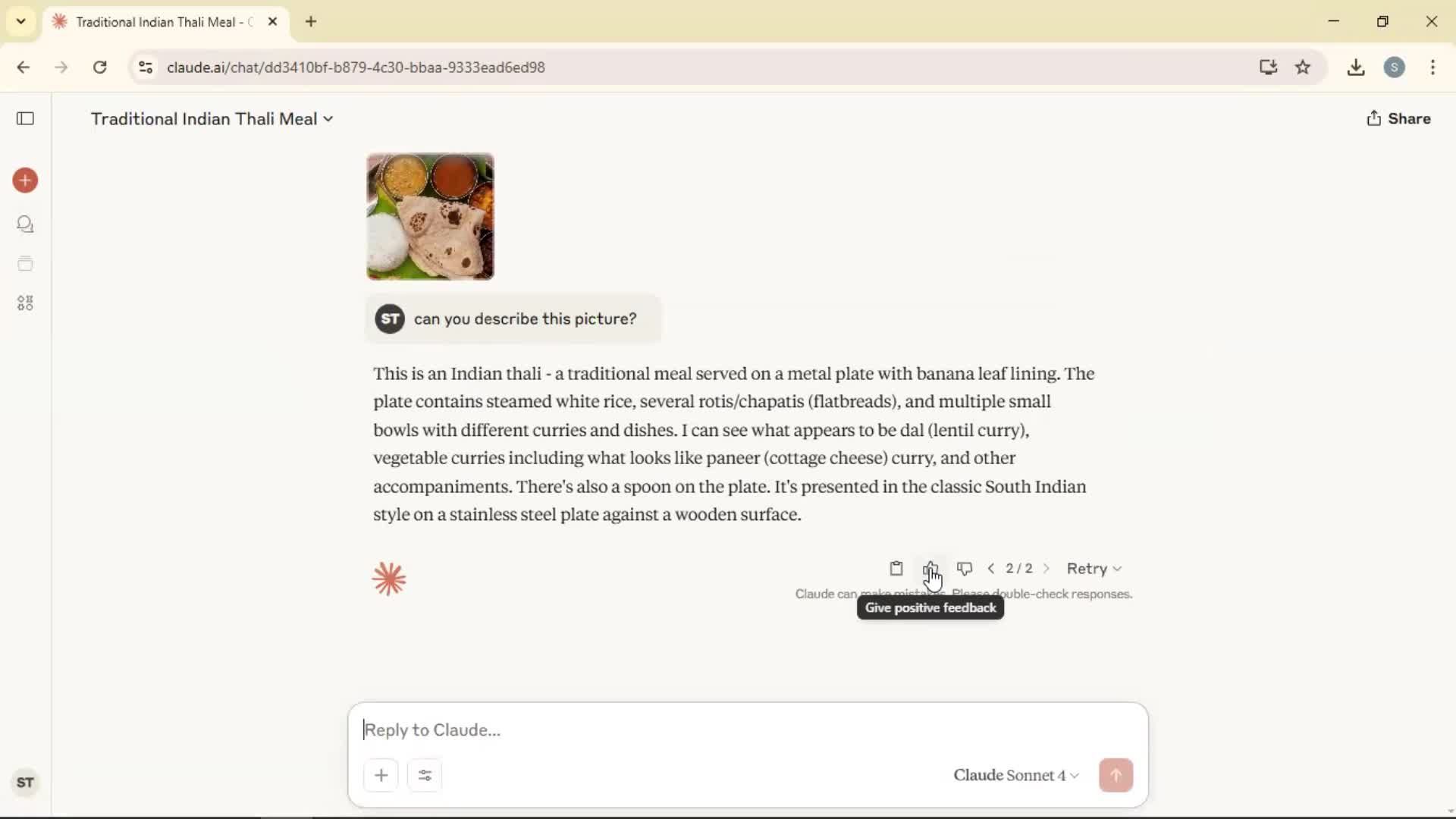 Giving feedback on Claude video thumbnail