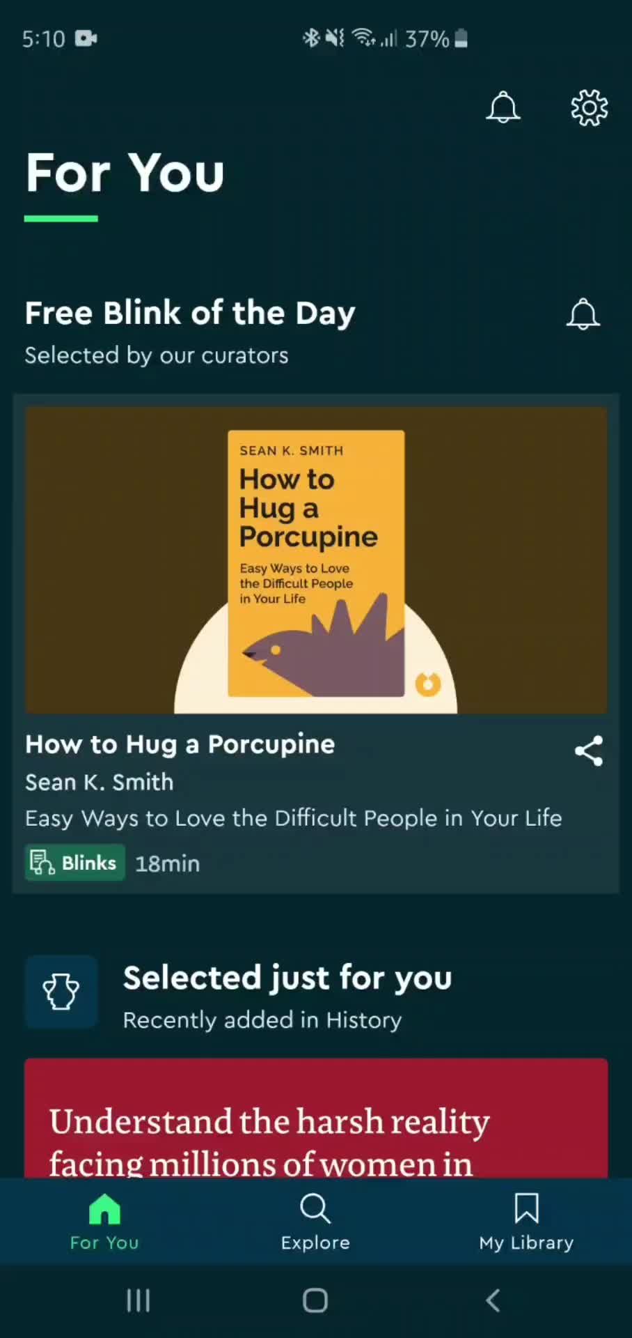 Logging out on Blinkist video thumbnail