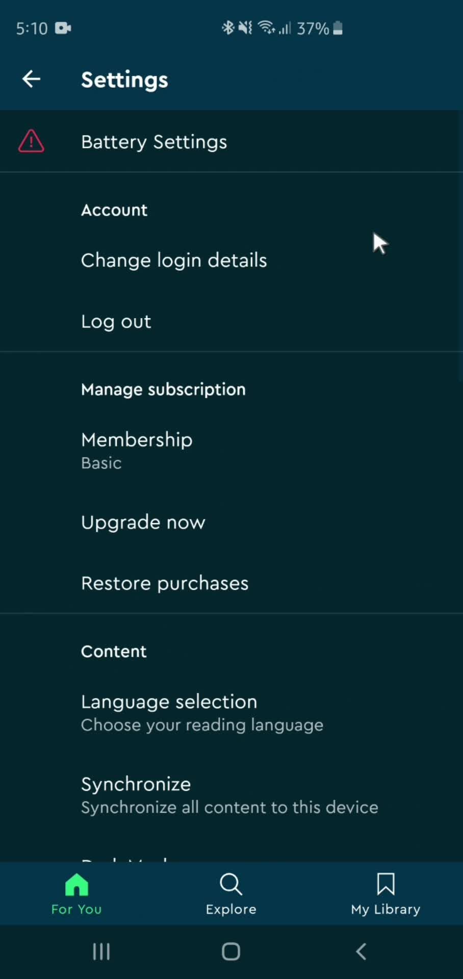 Logging out on Blinkist video thumbnail