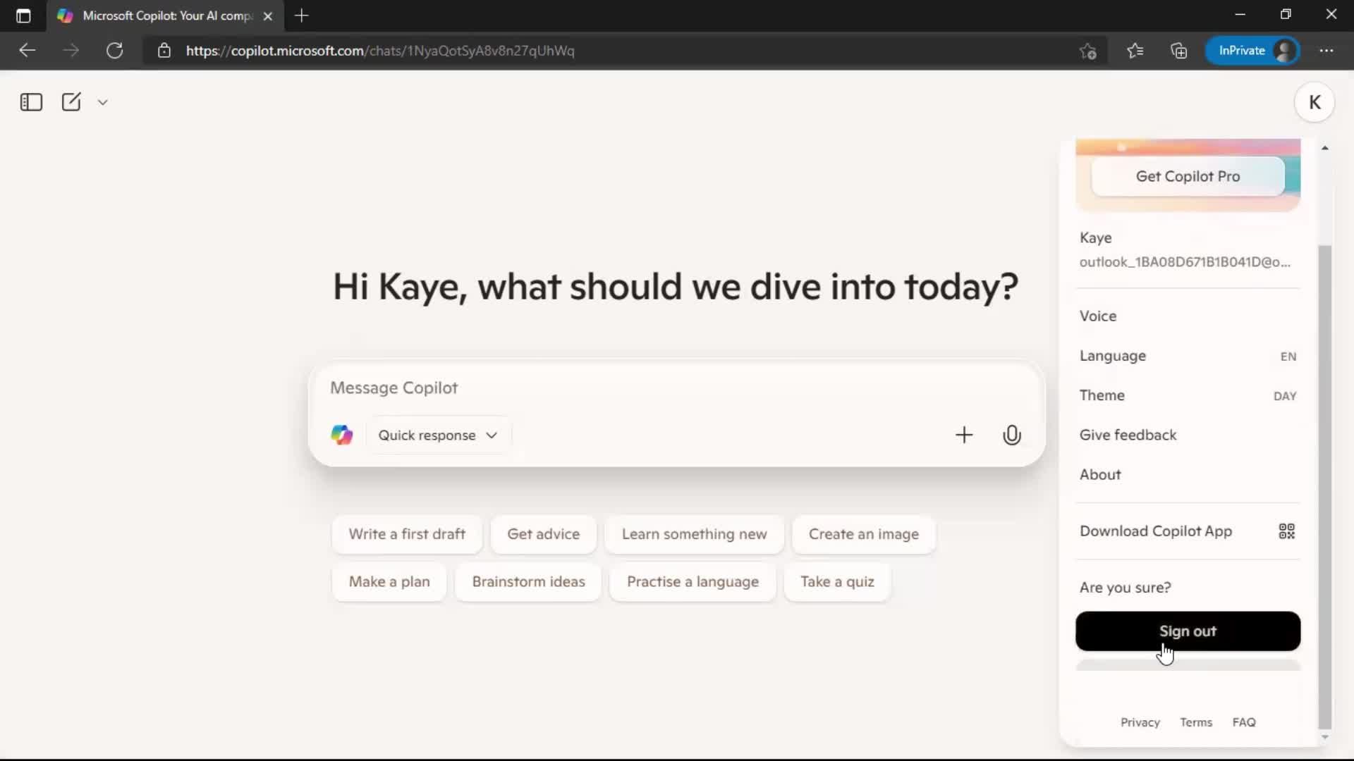 Logging out on Microsoft Copilot video thumbnail