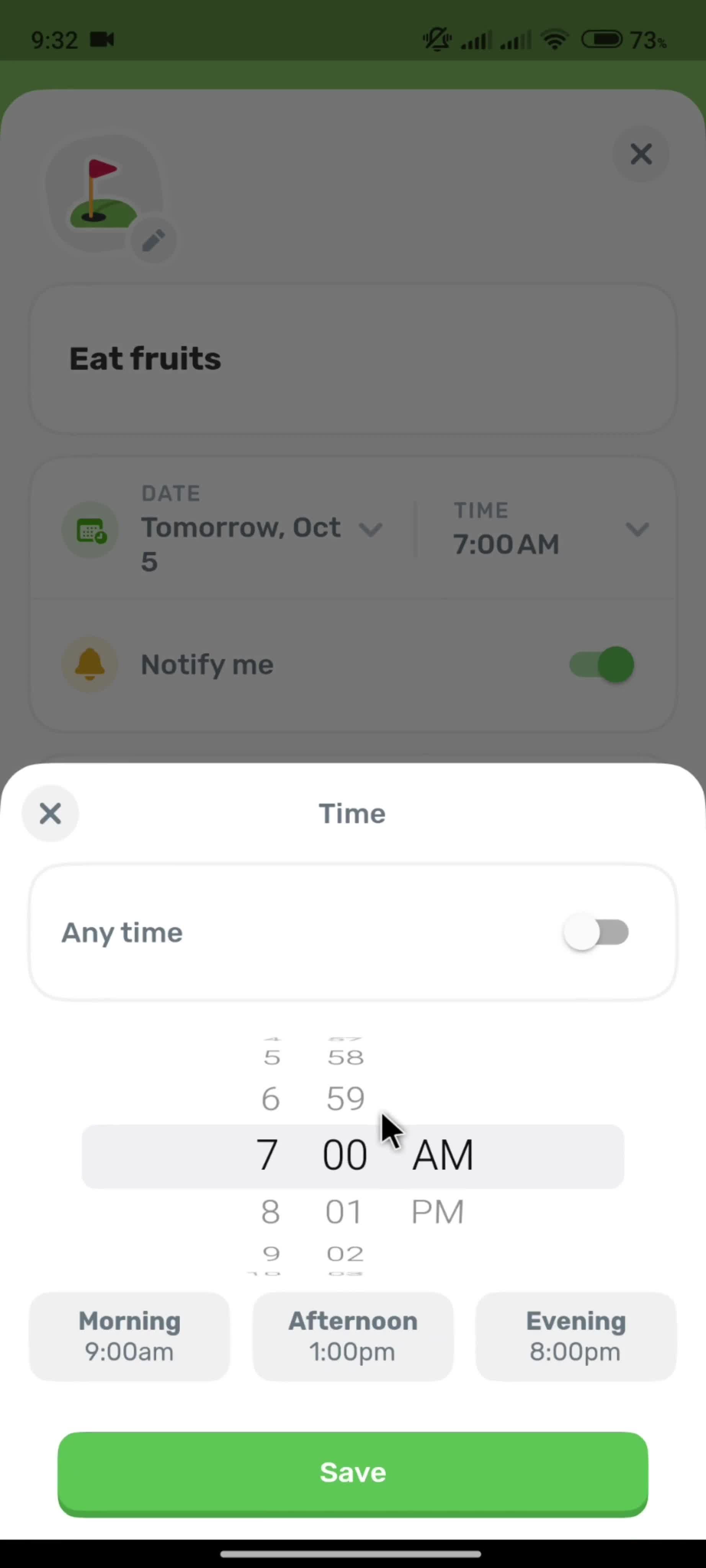 Select time video thumbnail