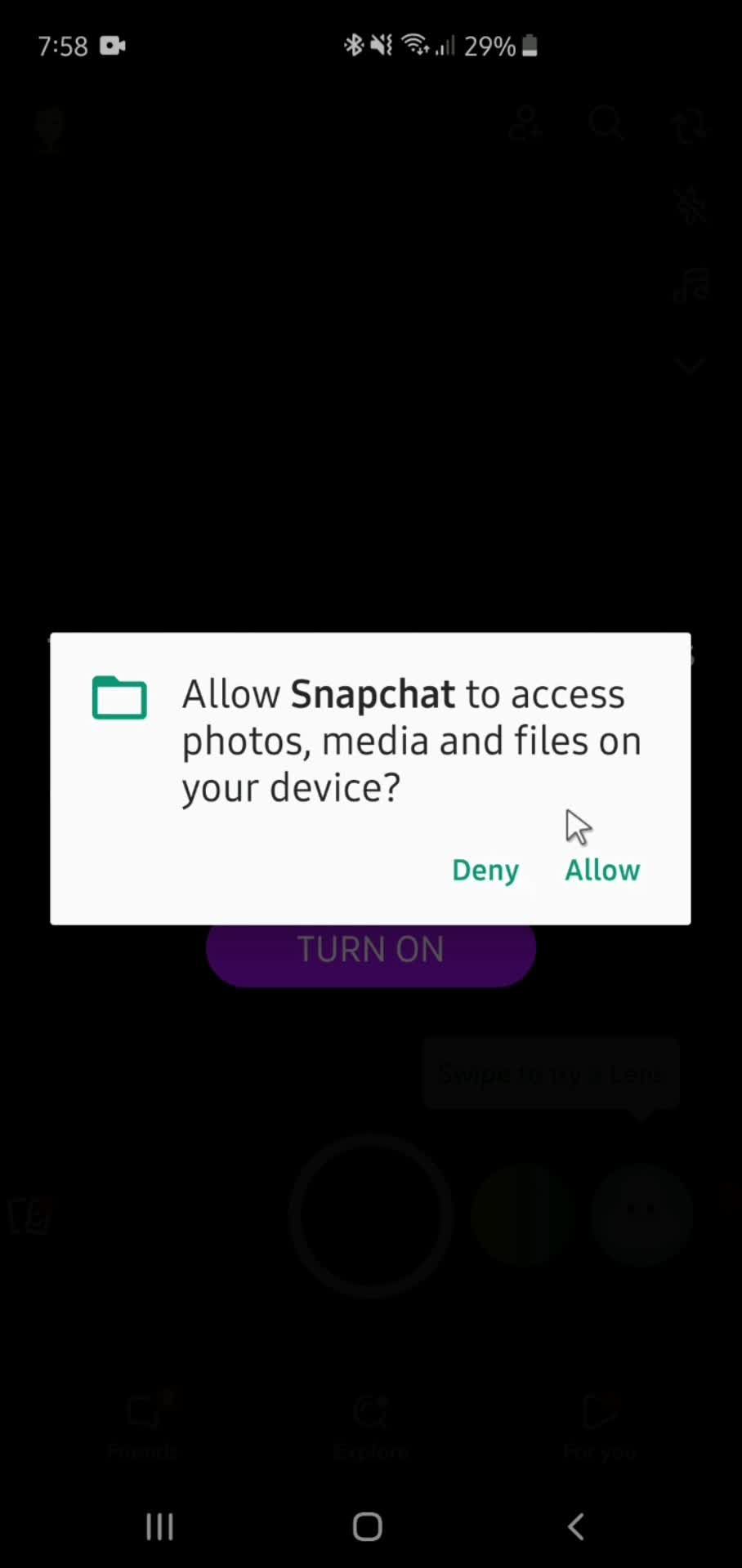Enable access to photos video thumbnail