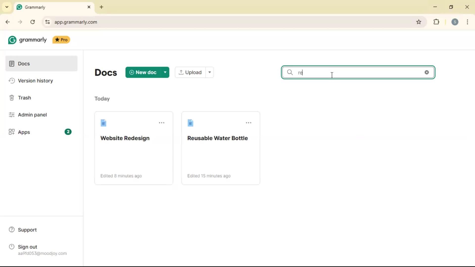 Searching on Grammarly video thumbnail