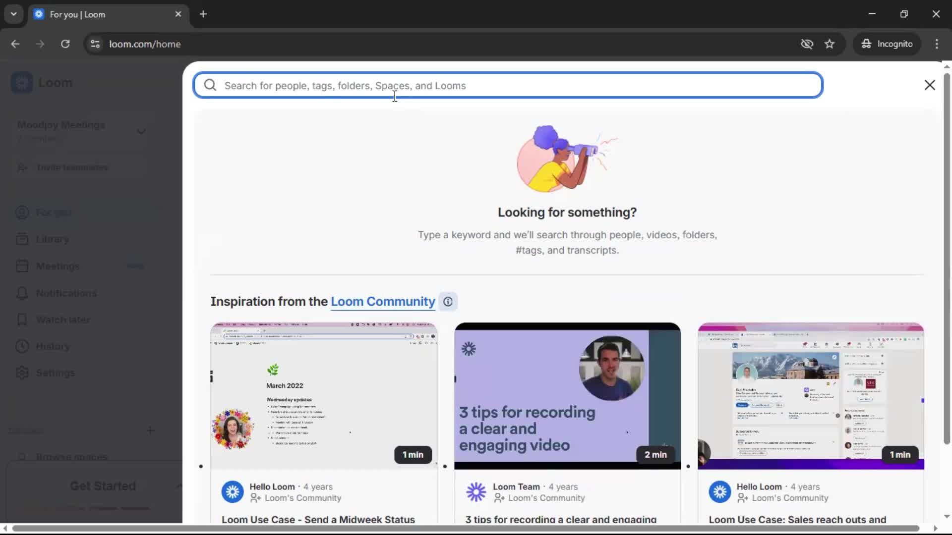 Searching on Loom video thumbnail