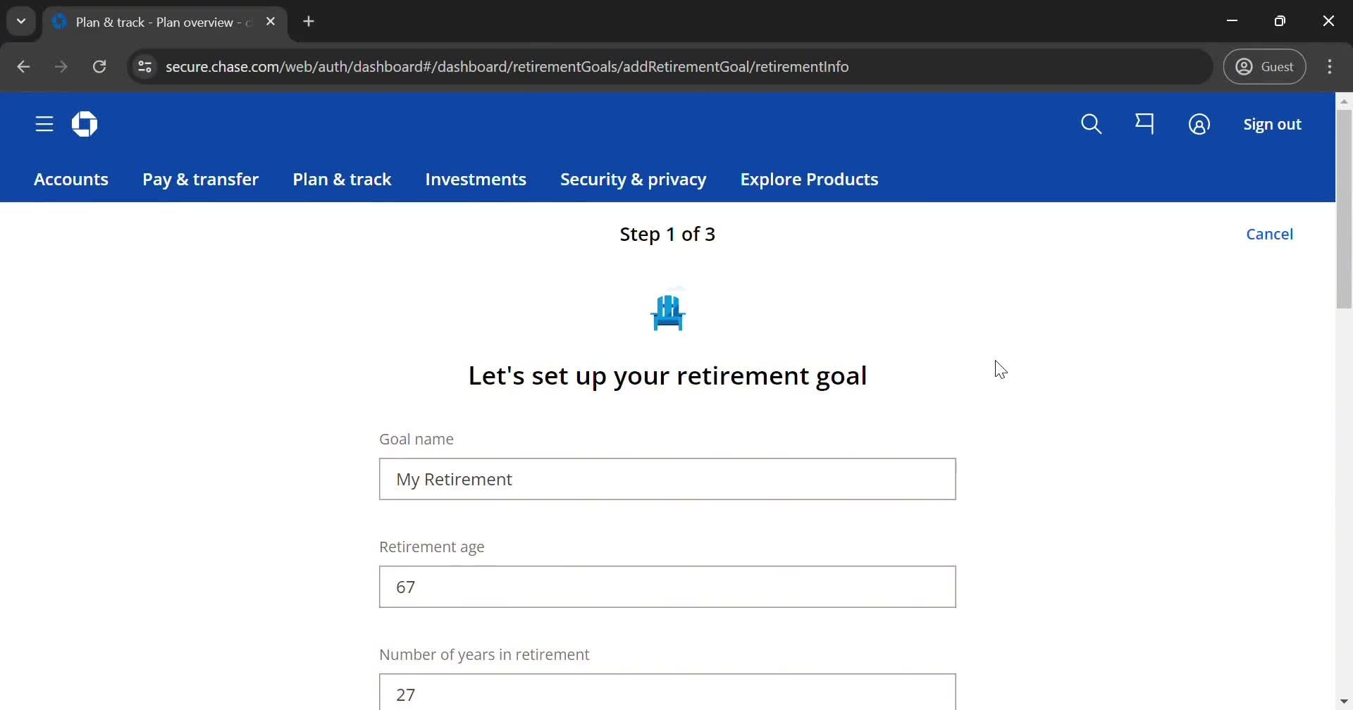 Setting a goal on Chase video thumbnail
