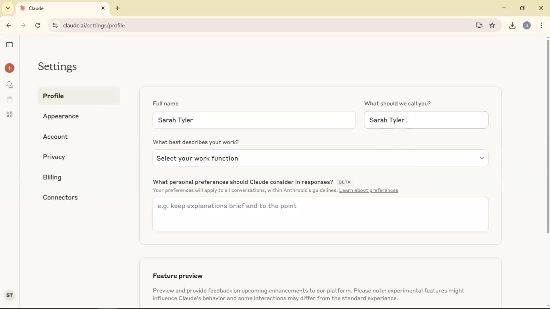 Updating your profile on Claude video thumbnail