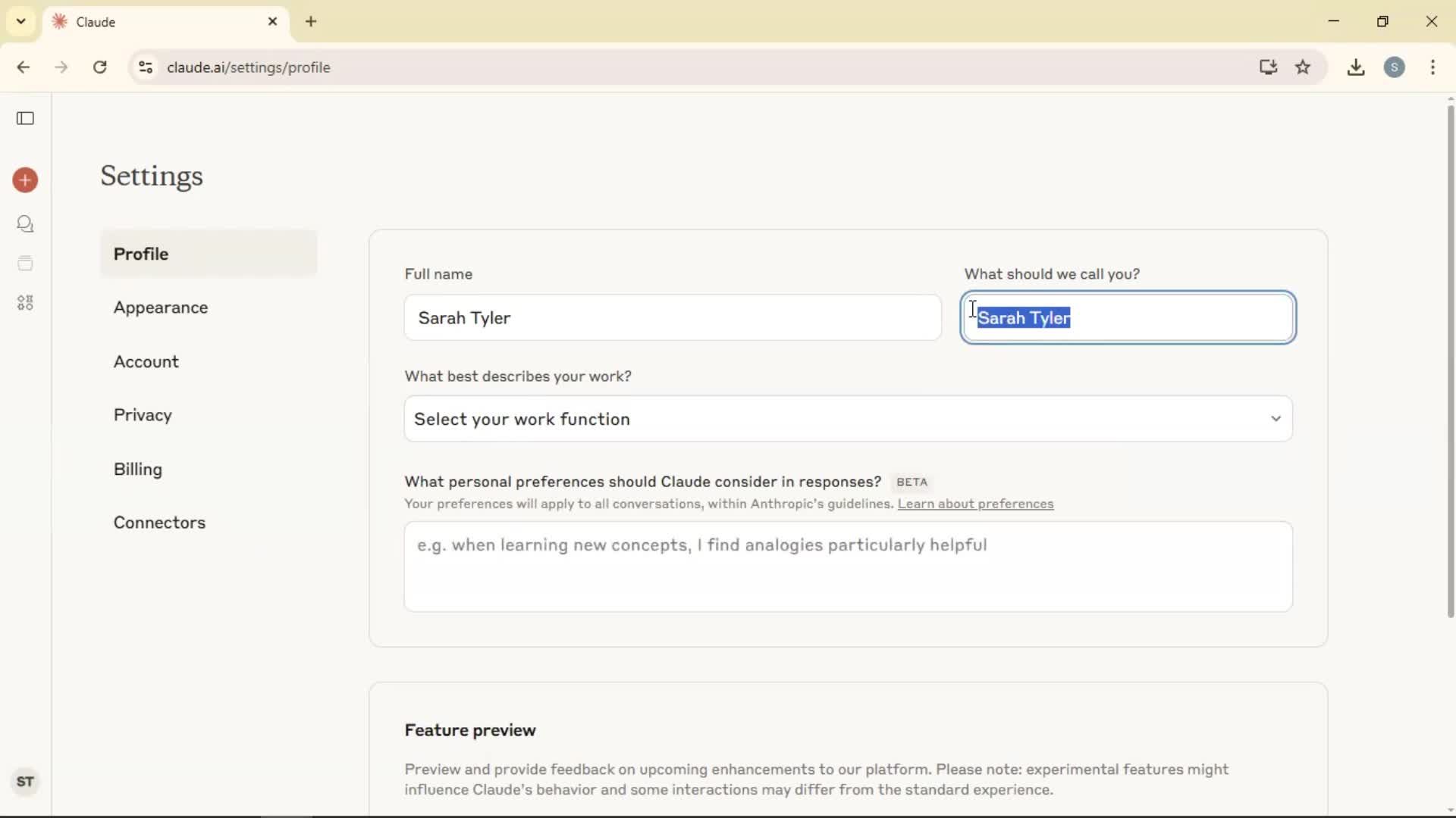 Updating your profile on Claude video thumbnail