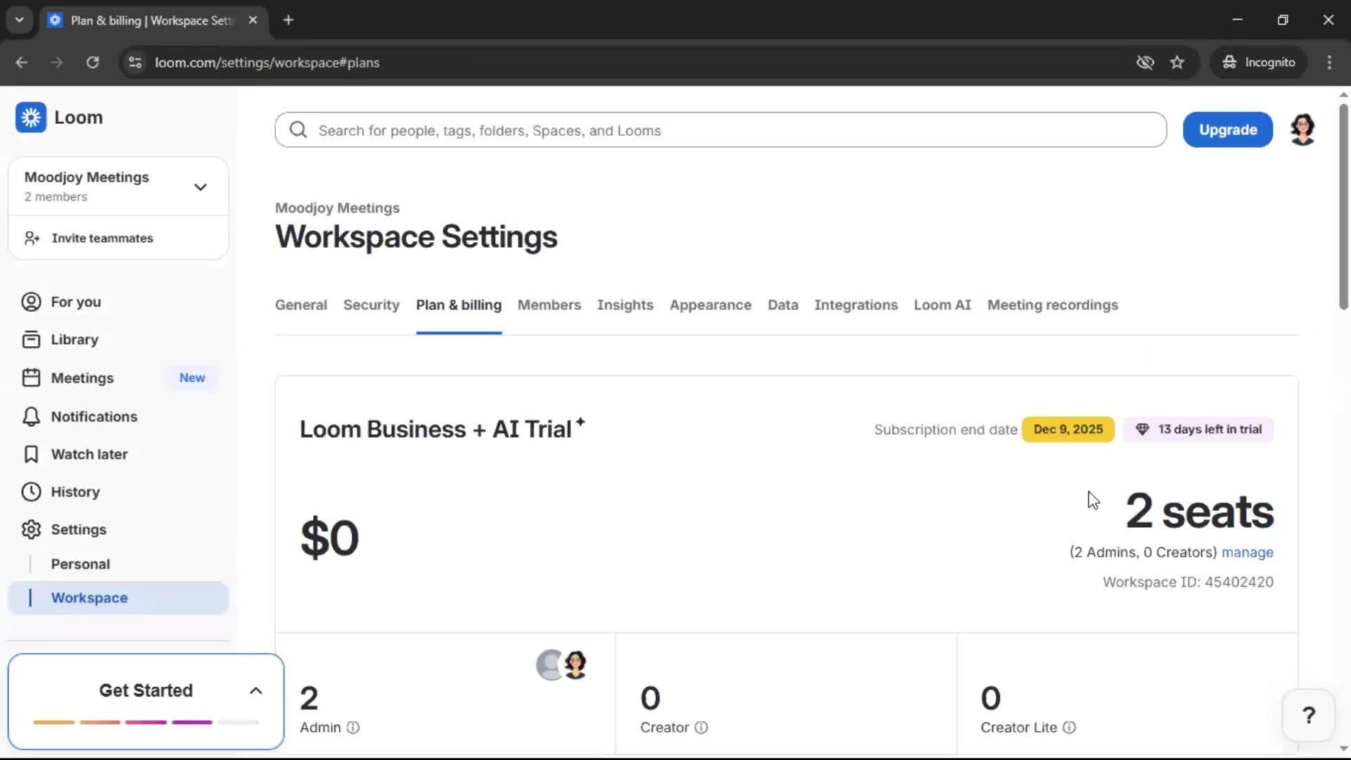 Upgrading your account on Loom video thumbnail