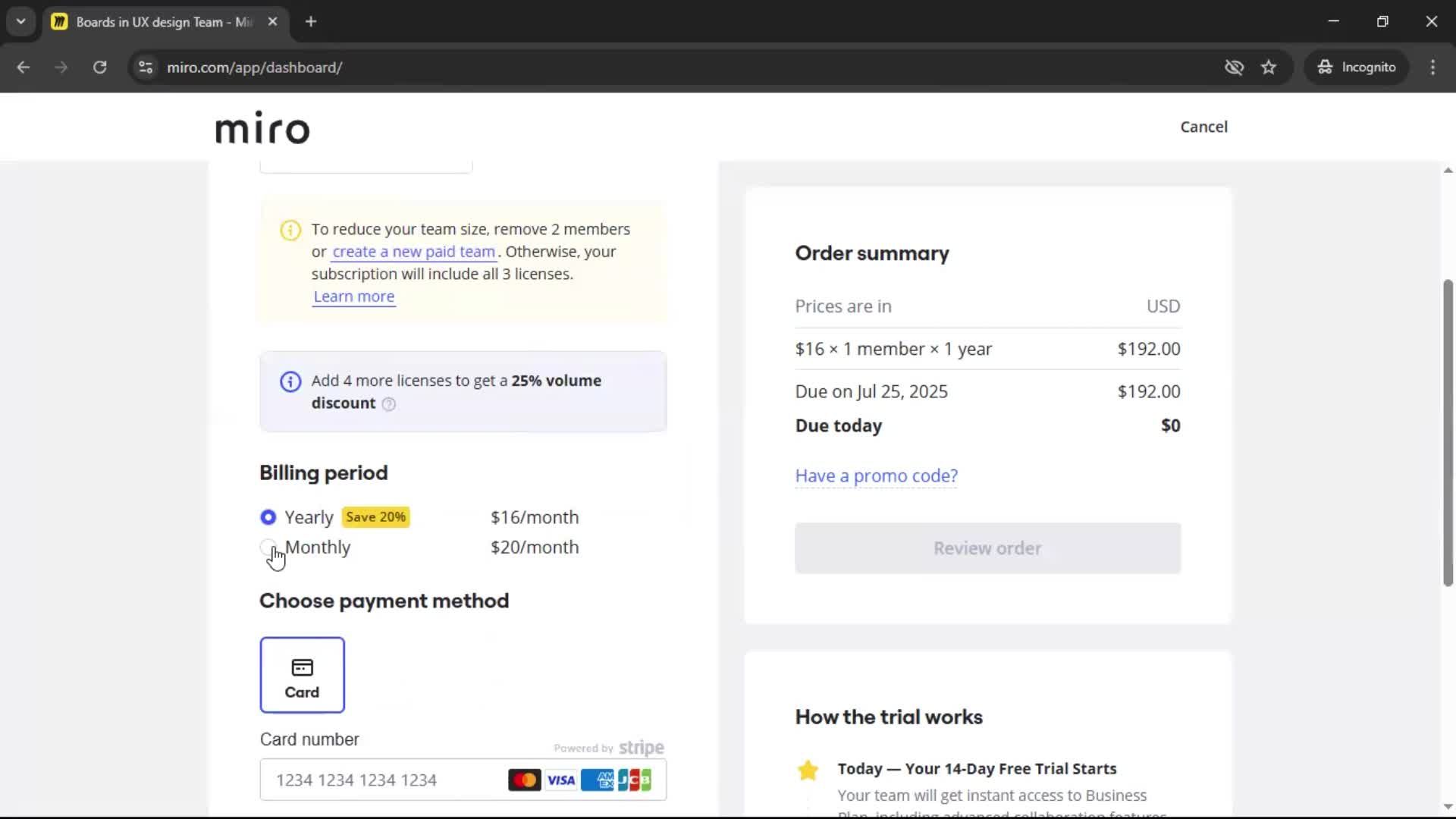 Upgrading your account on Miro video thumbnail