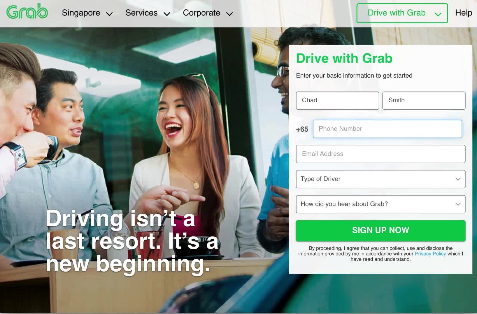Driver signup on Grab video thumbnail