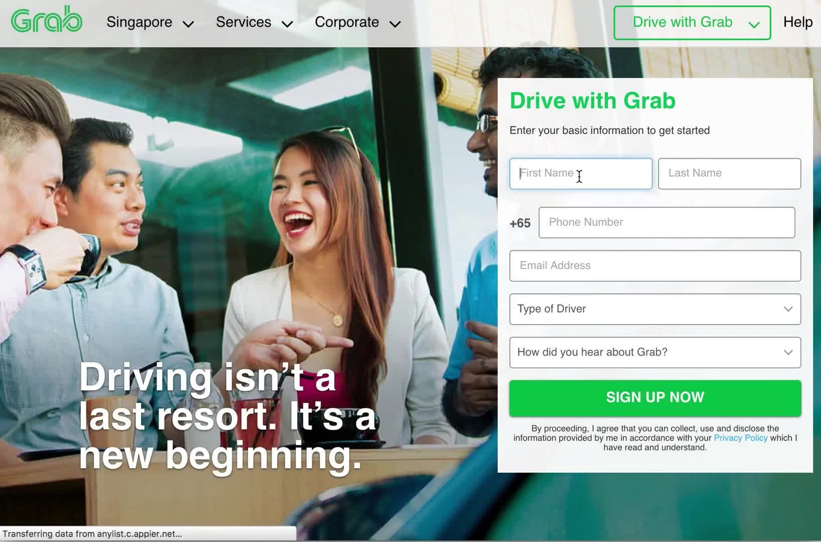 Driver signup on Grab video thumbnail