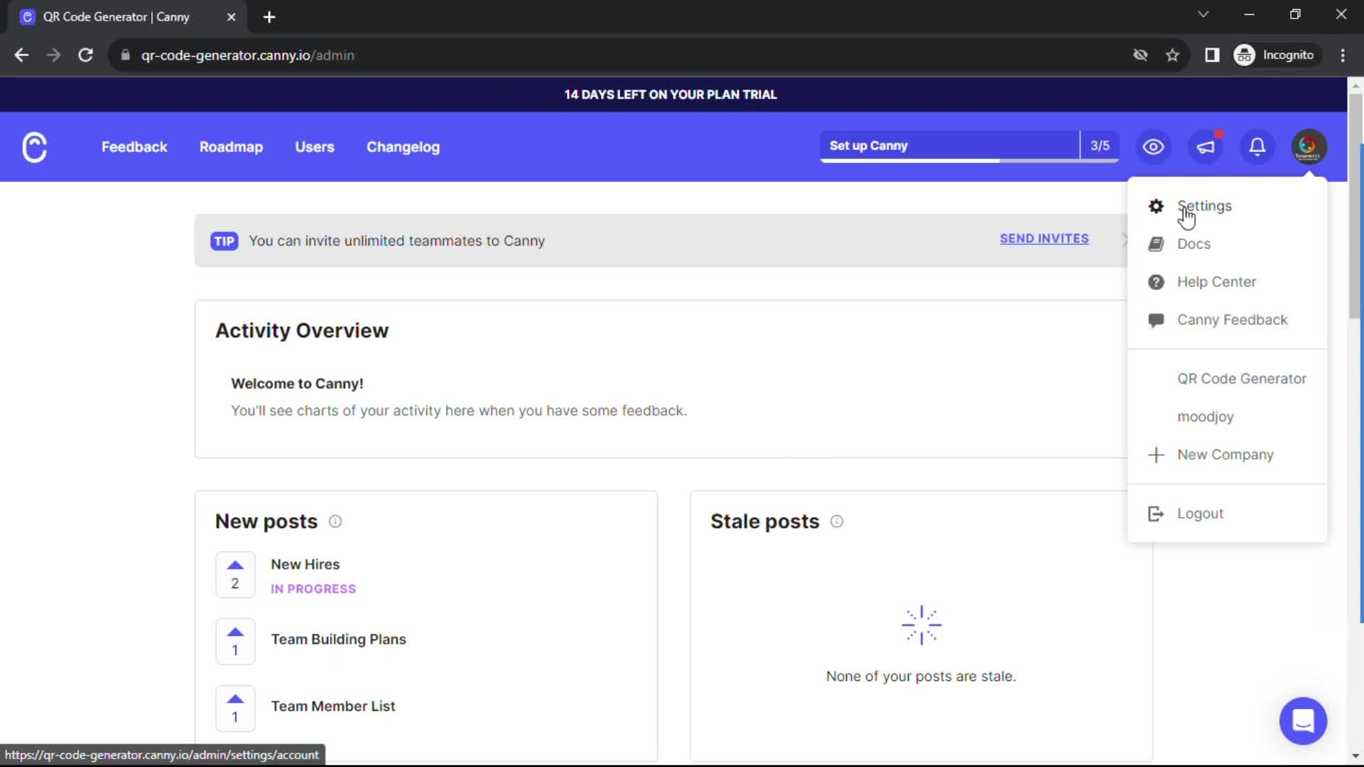 Adding a custom domain on Canny video thumbnail